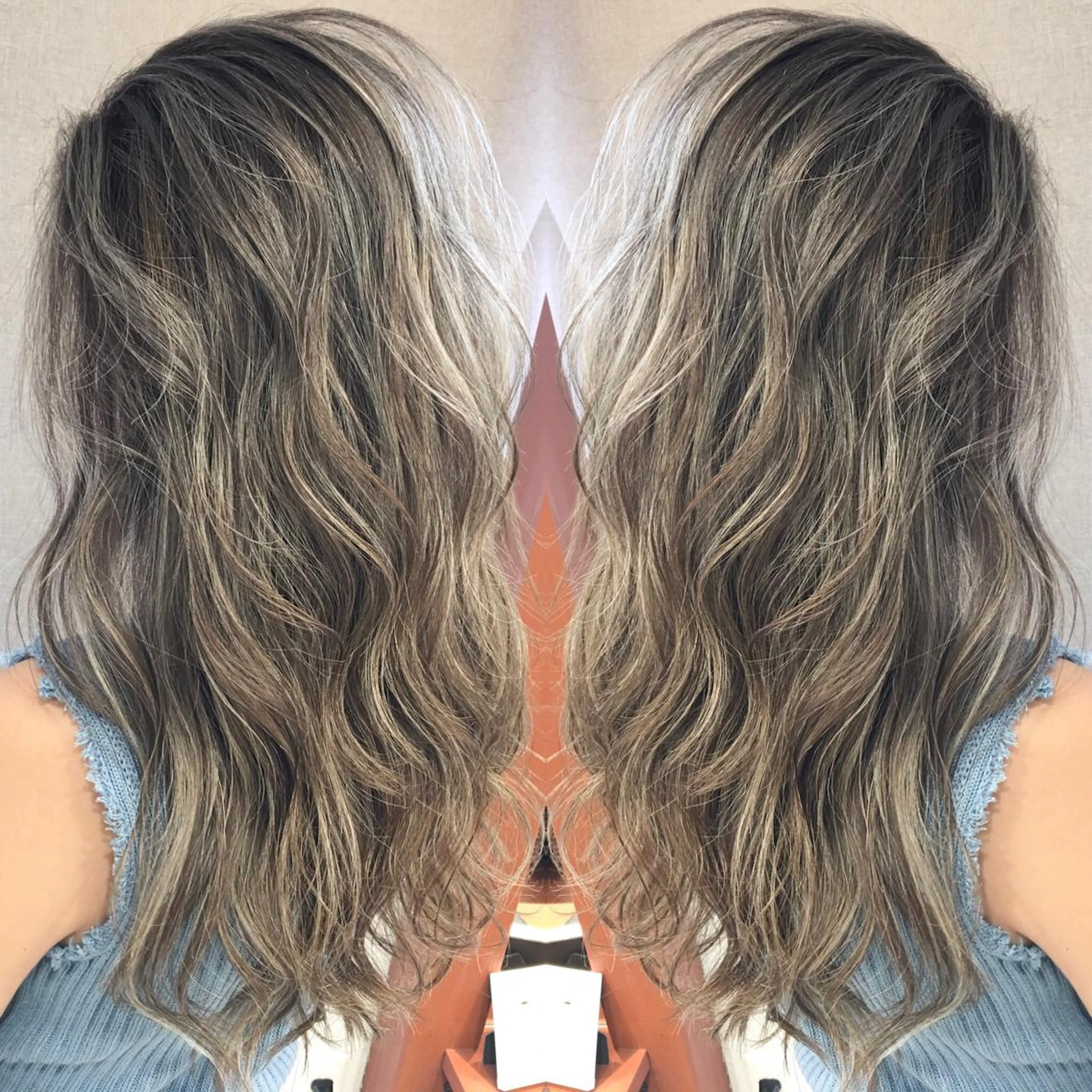 ロング カラー ネイル マツエク・マツパ ヘアカラー トリートメント 井上 一平のヘアスタイル