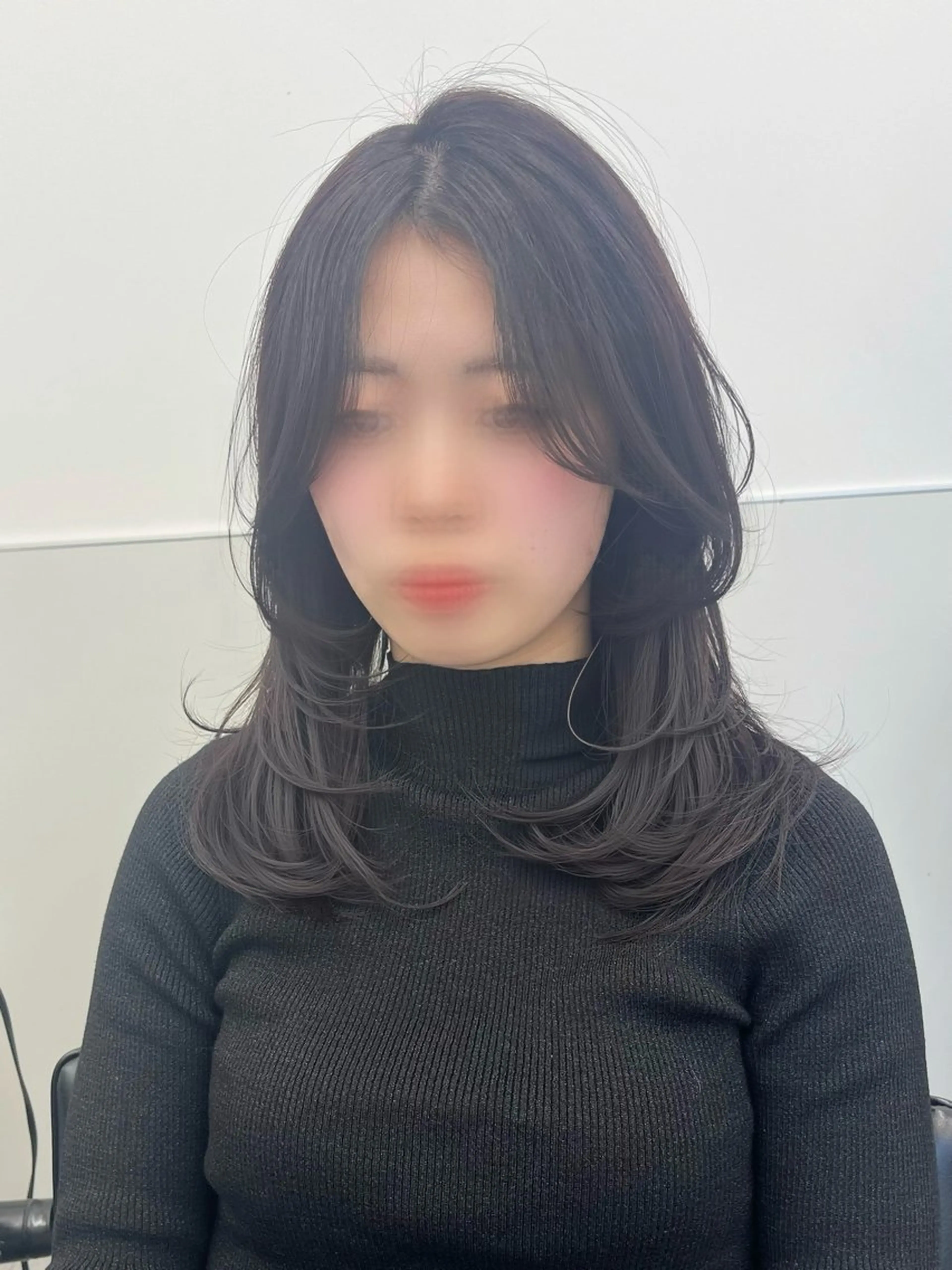 ミディアム カット 韓国レイヤーカット/ chikaのヘアスタイル