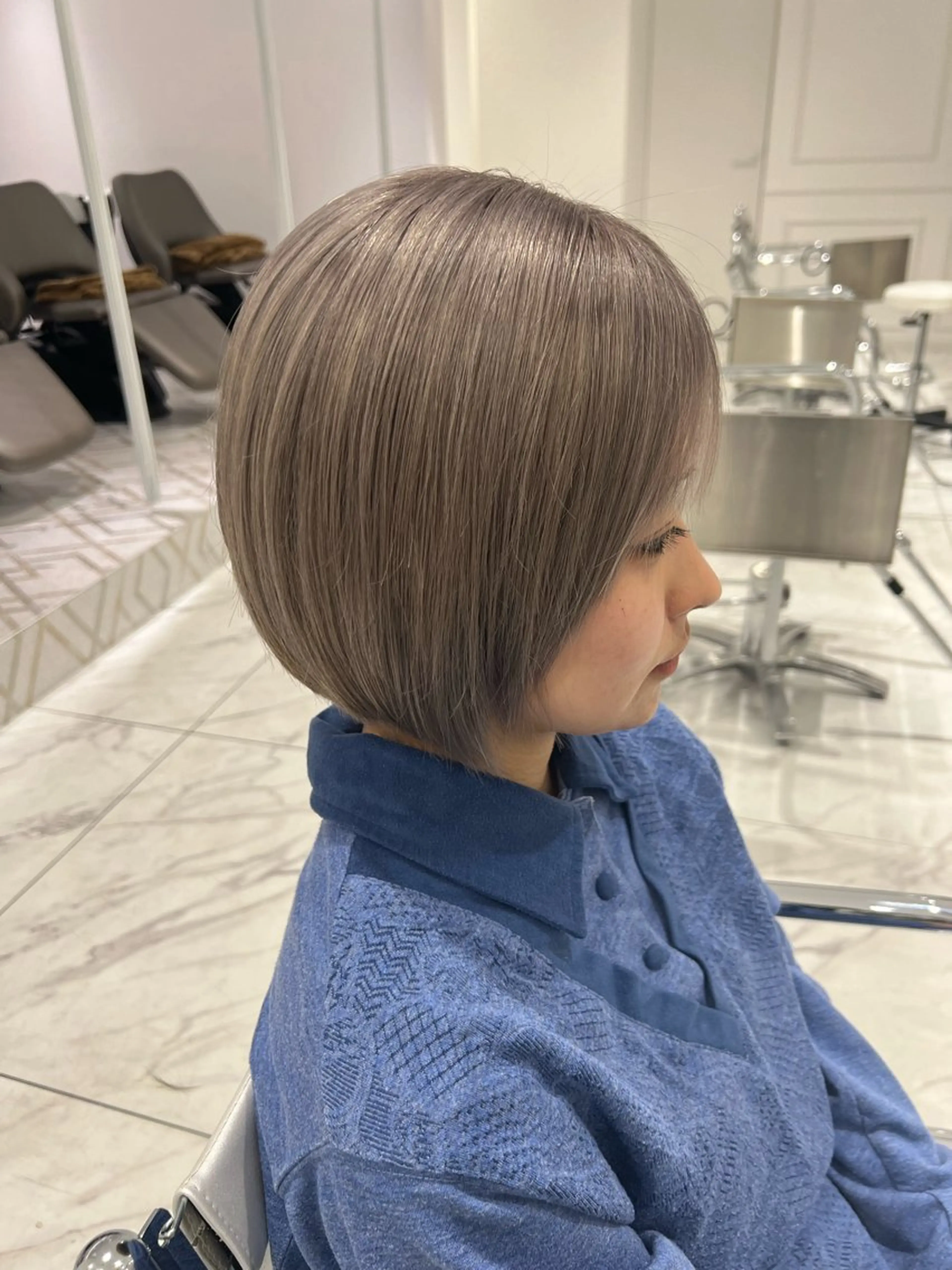 ショート カラー インナーカラー/ ストレート/奥野洸也のヘアスタイル