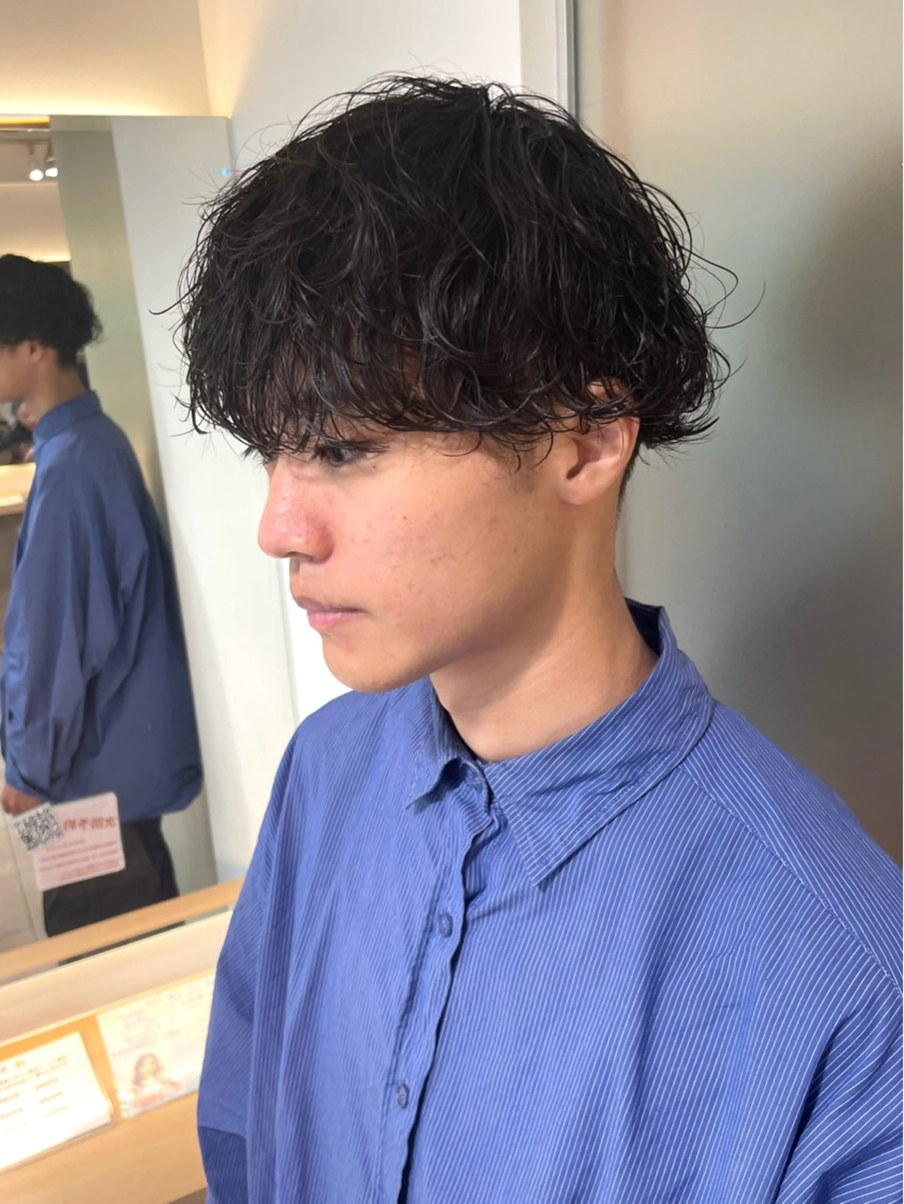 パーマ メンズ メンズパーマ 波巻きパーマ ニュアンスパーマ カット パーマ 佐藤 梨里花 ❤︎のヘアスタイル
