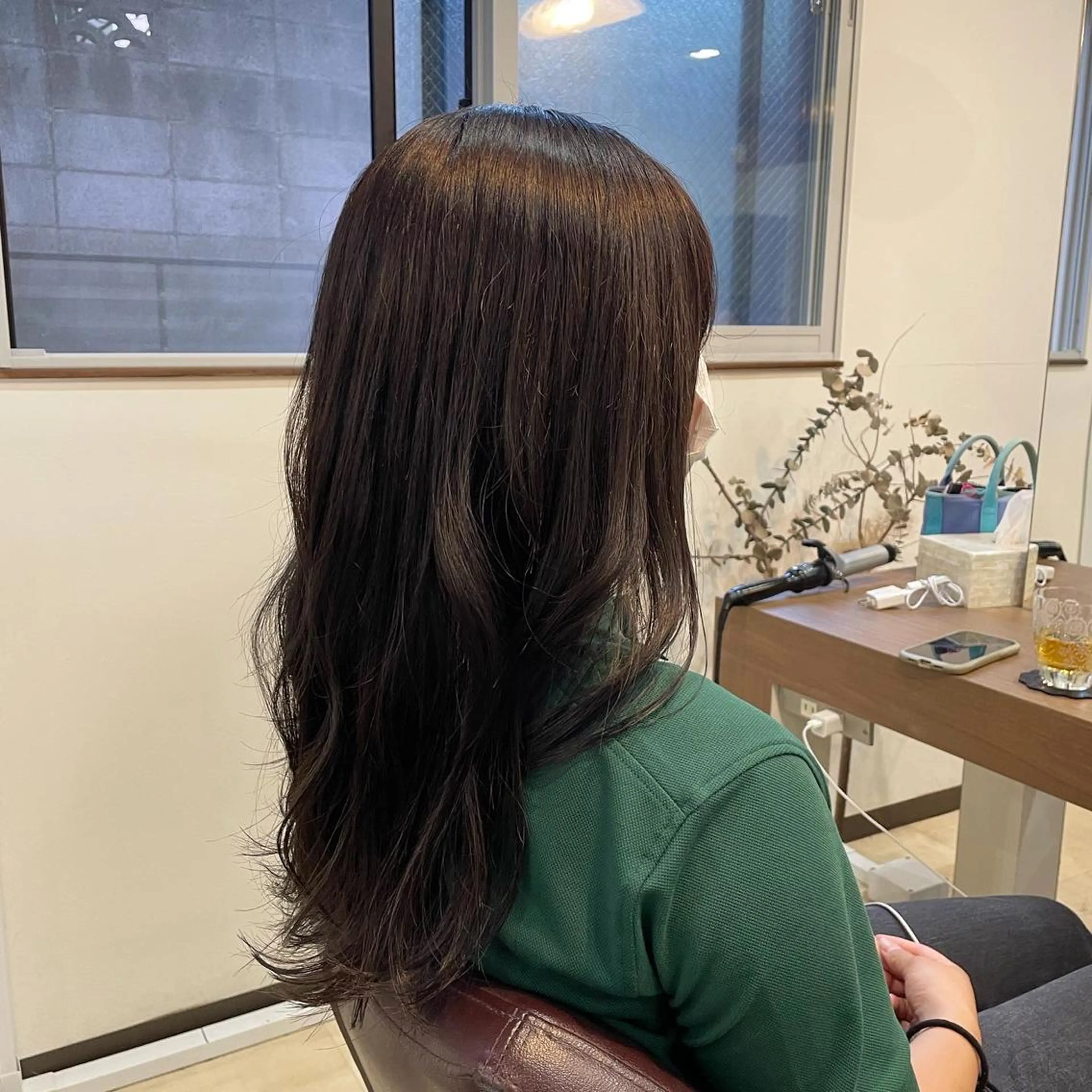 ロング カラー 黒髪 ラベンダーカラー SOL .✂︎ 松永李帆のヘアスタイル