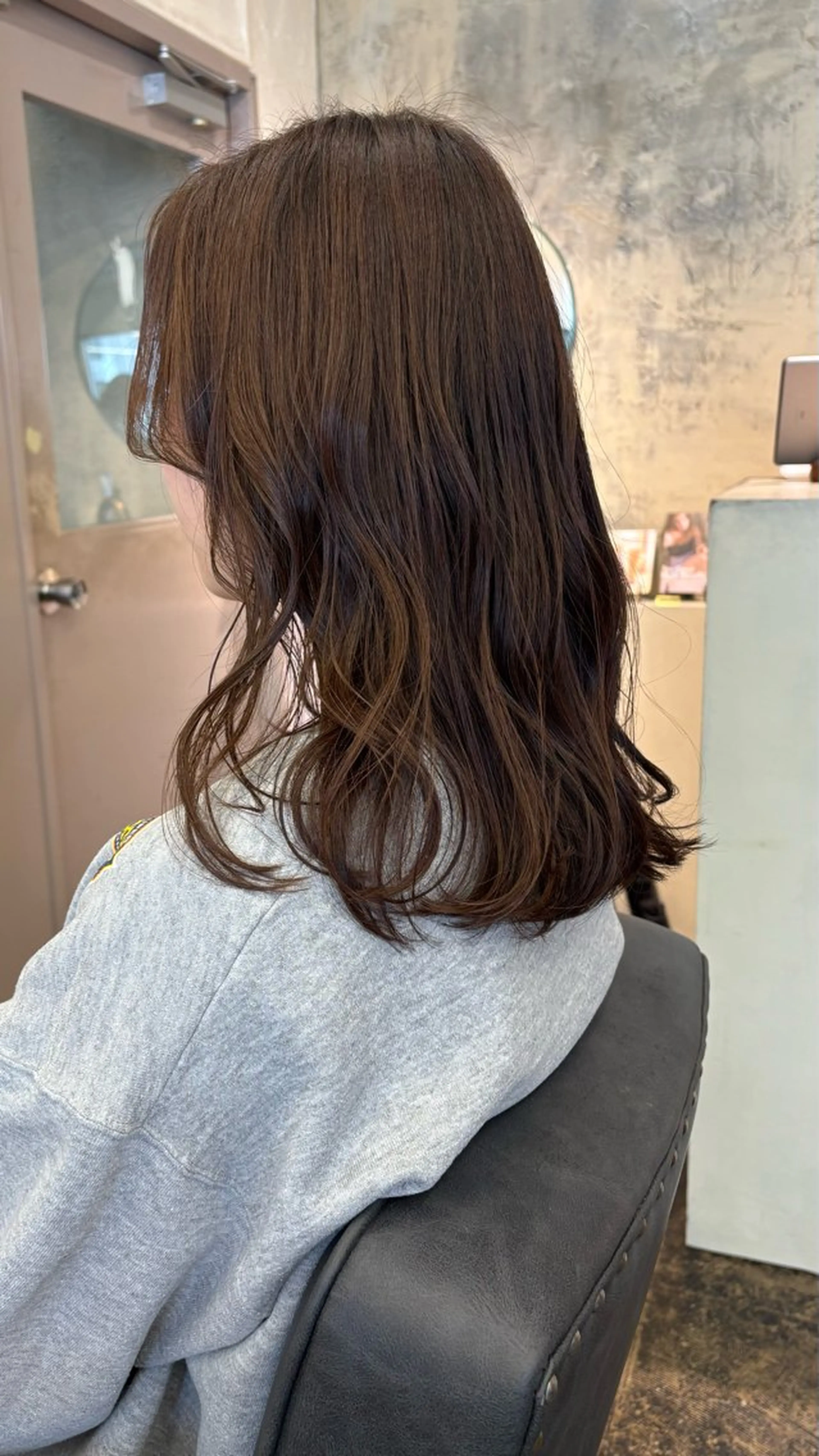 ミディアム カラー ベージュカラー ラベンダーカラー ラベンダーベージュ カット ヘアカラー 西山 紗耶香🪽 透明感カラー/ボブのヘアスタイル