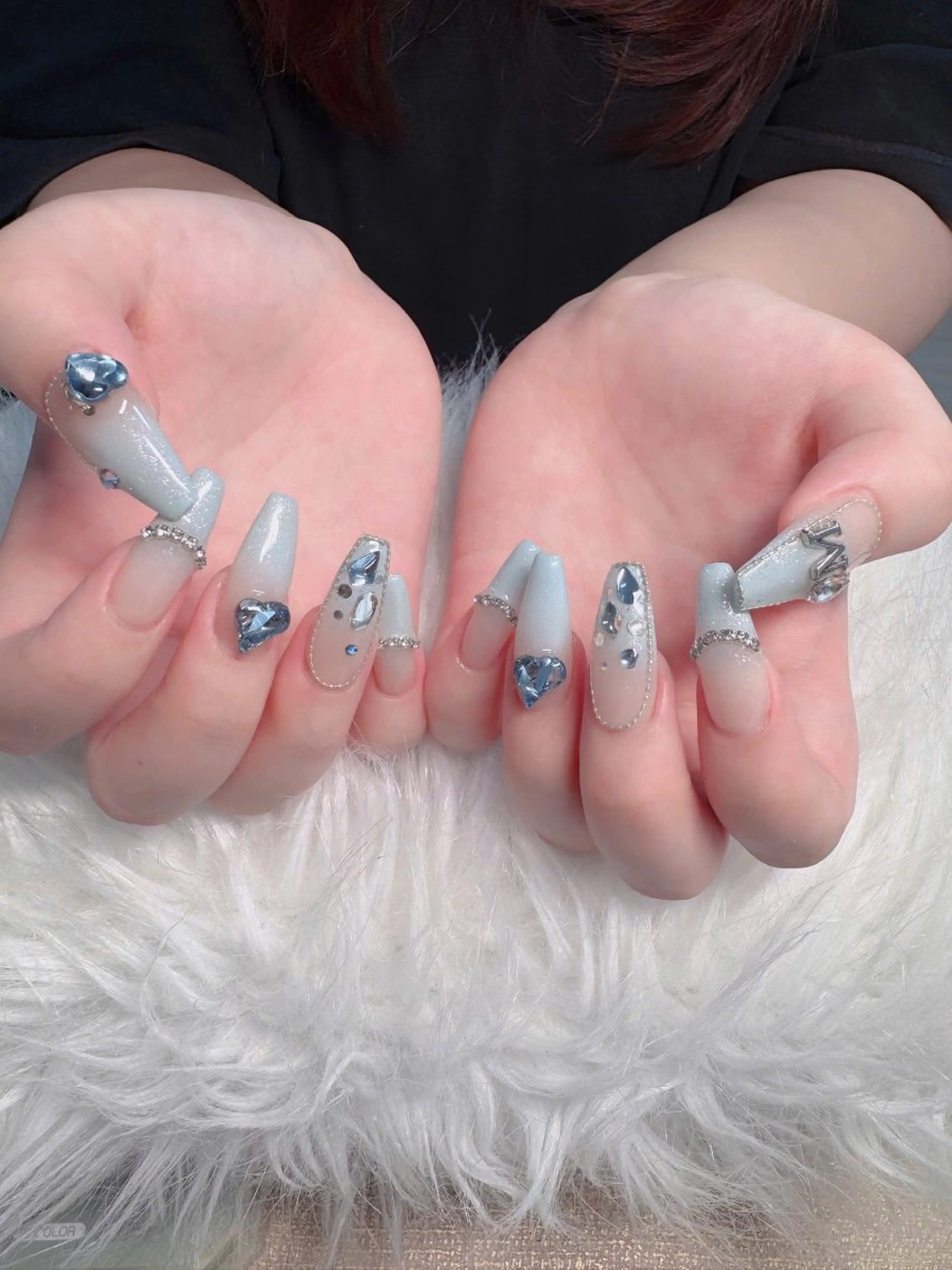 ネイル アートネイル 成人式 ジェルネイル ニュアンスネイル 夏ネイル ハンドネイル neco H.babynailのネイルデザイン