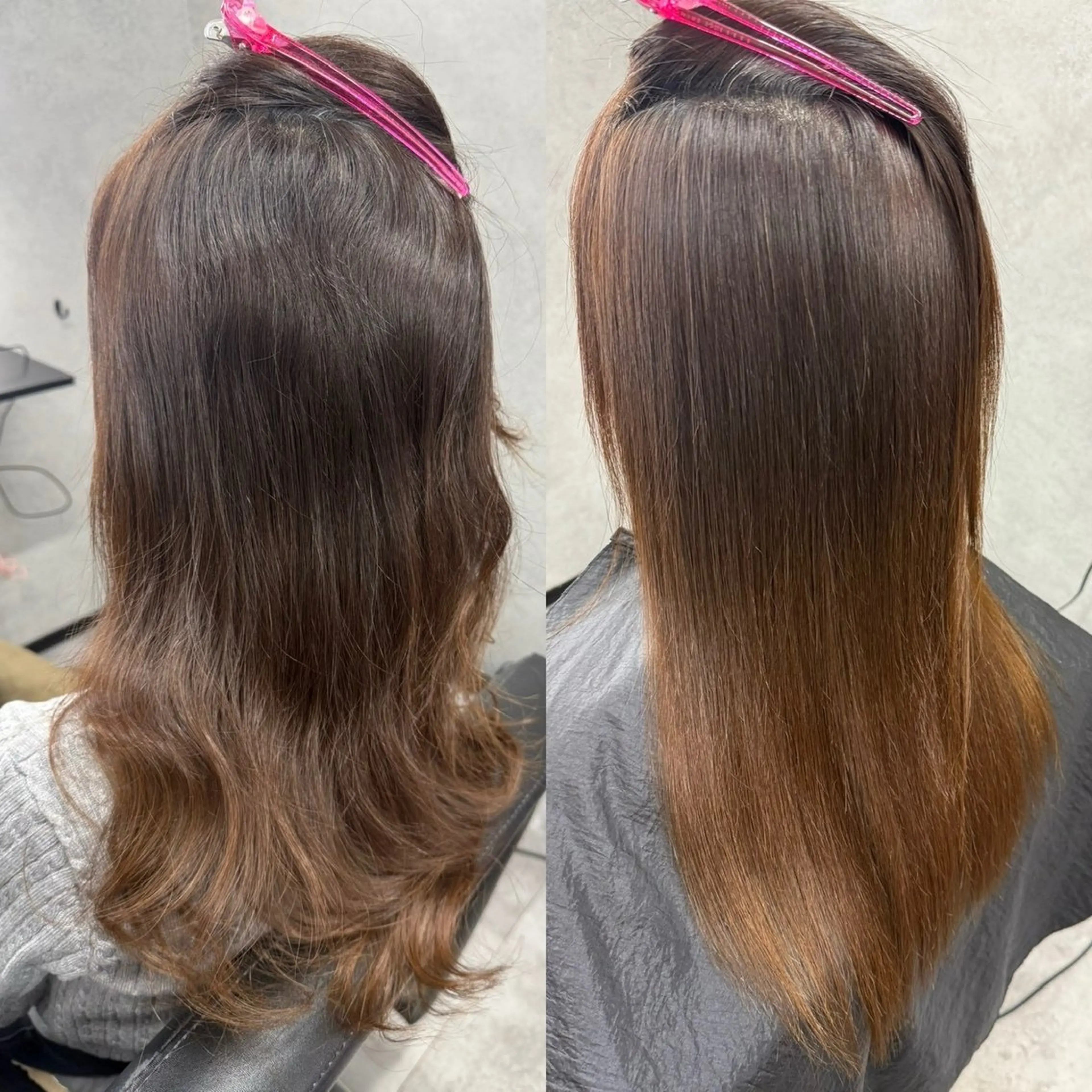 ロング 縮毛矯正 トリートメント 酸性ストレート 髪質改善大槻勇樹のヘアスタイル