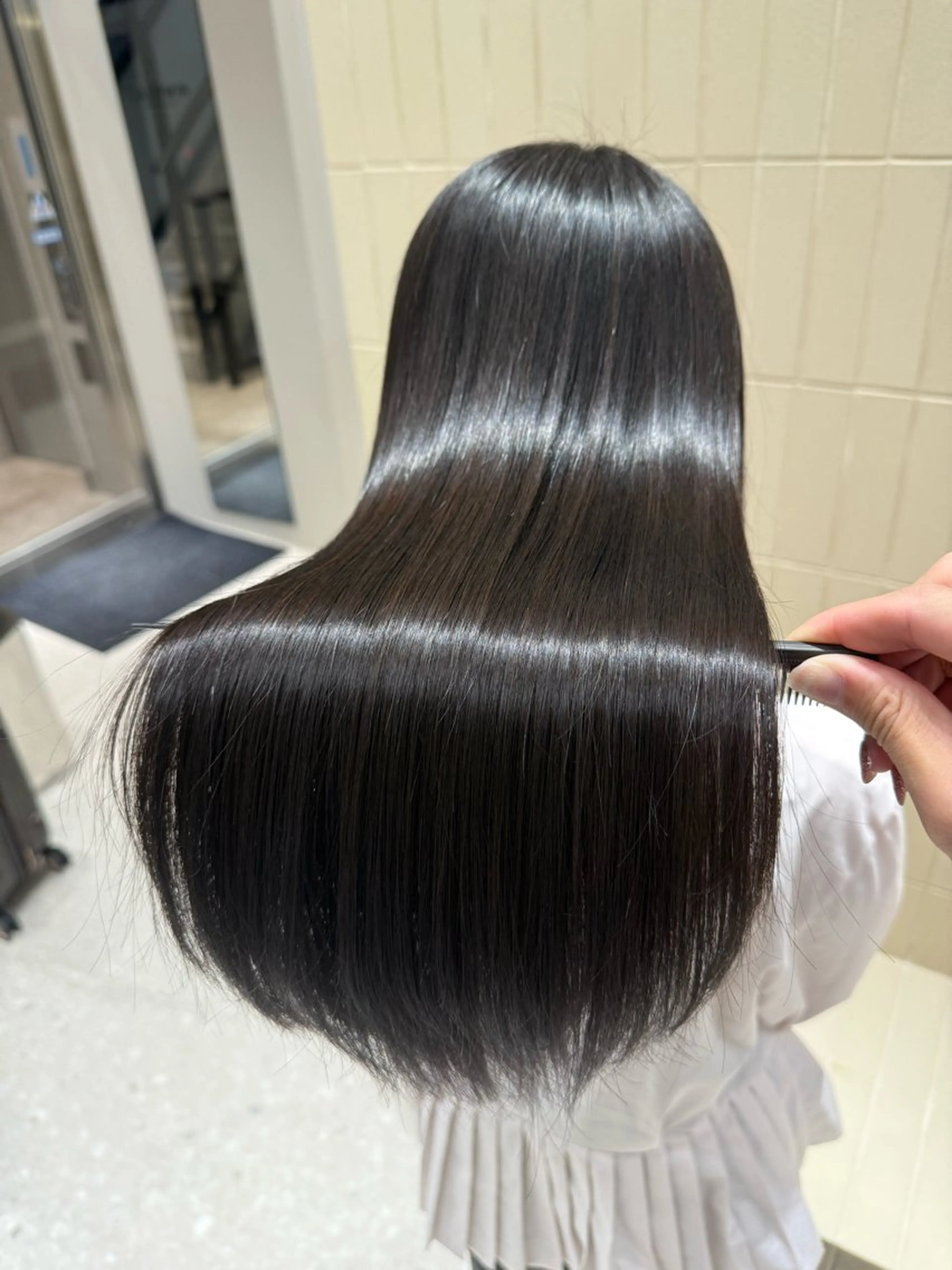 ロング カラー パーマ ヘアアレンジ 縮毛矯正 カット ヘアカラー 縮毛矯正 トリートメント 縮毛矯正/髪質改善/ ブリーチ毛/木元渓太のヘアスタイル