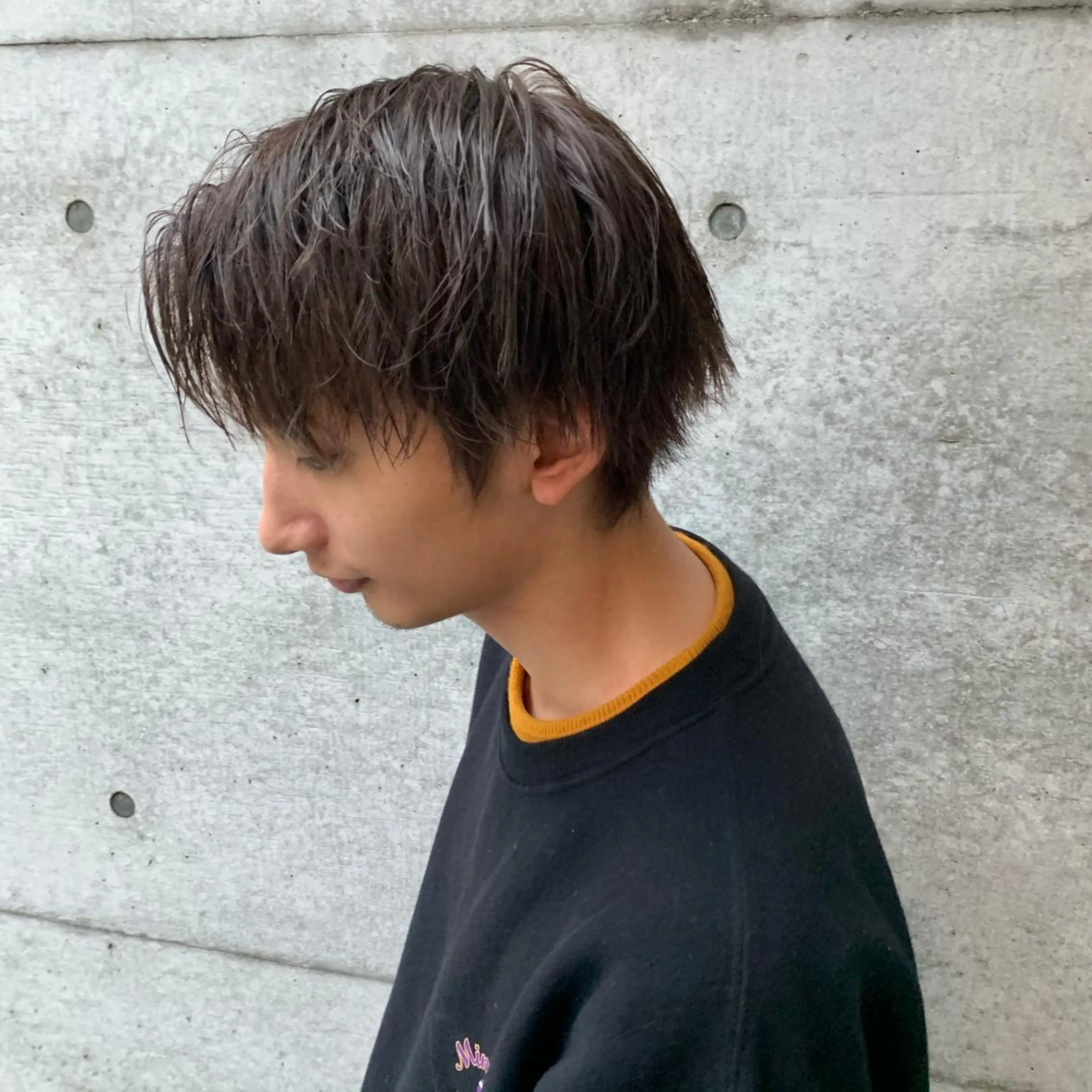 ショート カラー メンズ メンズブリーチ ブリーチ グレージュ ラベンダーカラー ラベンダーグレージュ kimika🥑 メンズ/髪質改善のその他イメージ