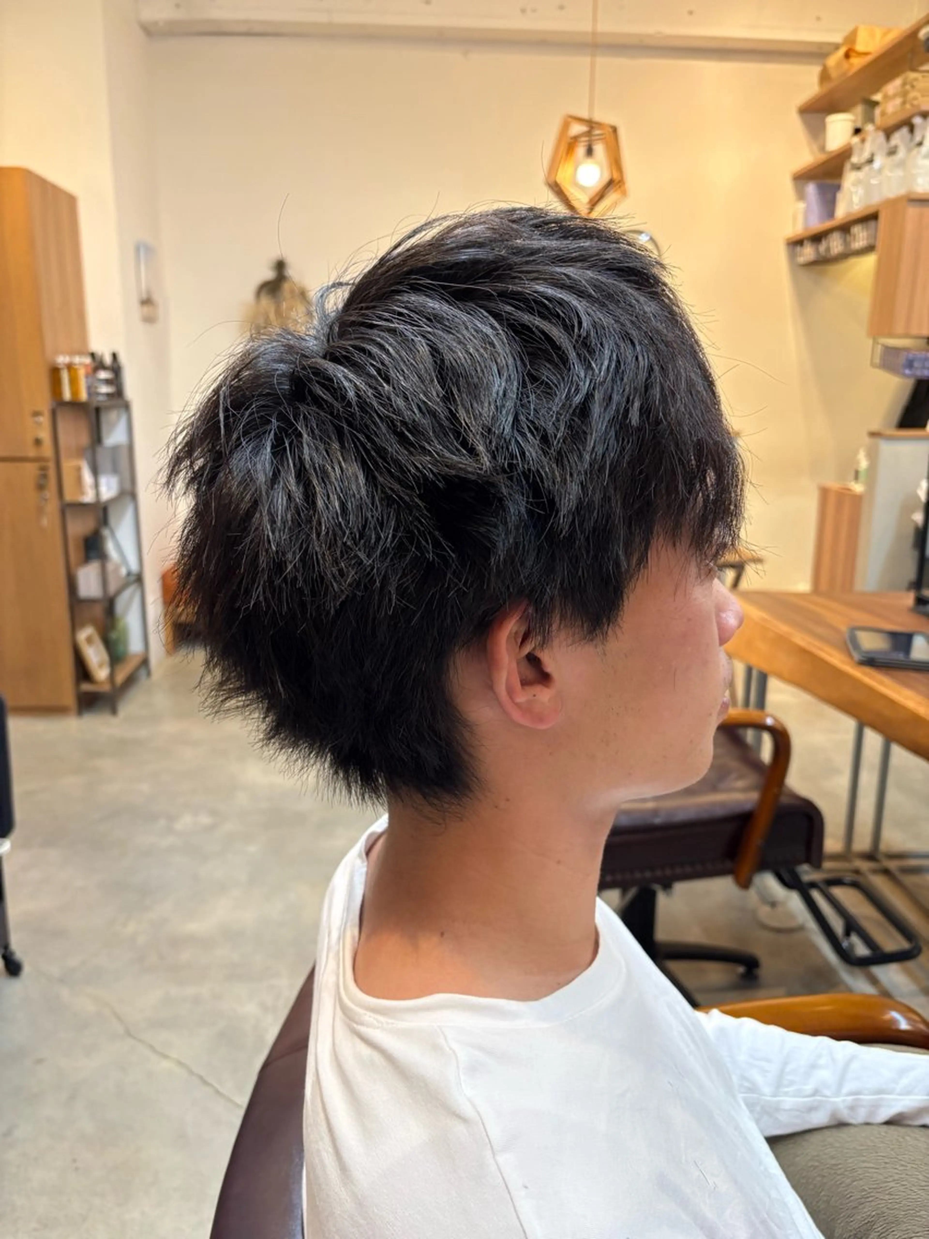 ショート カット パーマ 吉沢 史翔のヘアスタイル
