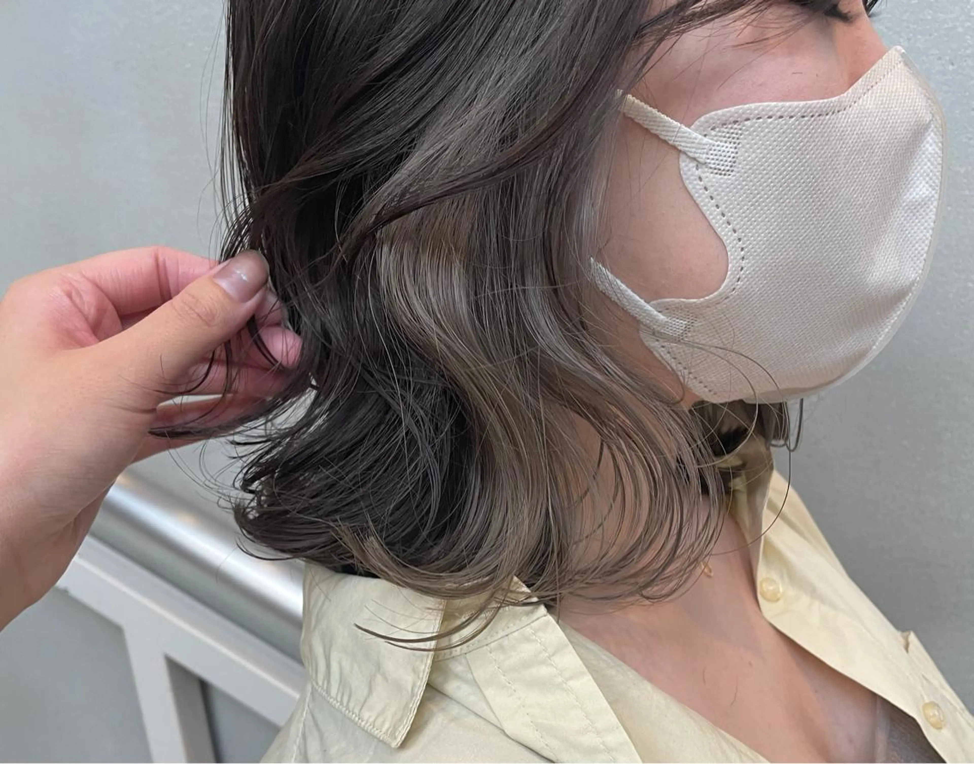 ミディアム カラー ベージュカラー ブリーチ ミルクティーベージュ 沖縄/ヘアアレンジ /ナカノのヘアスタイル