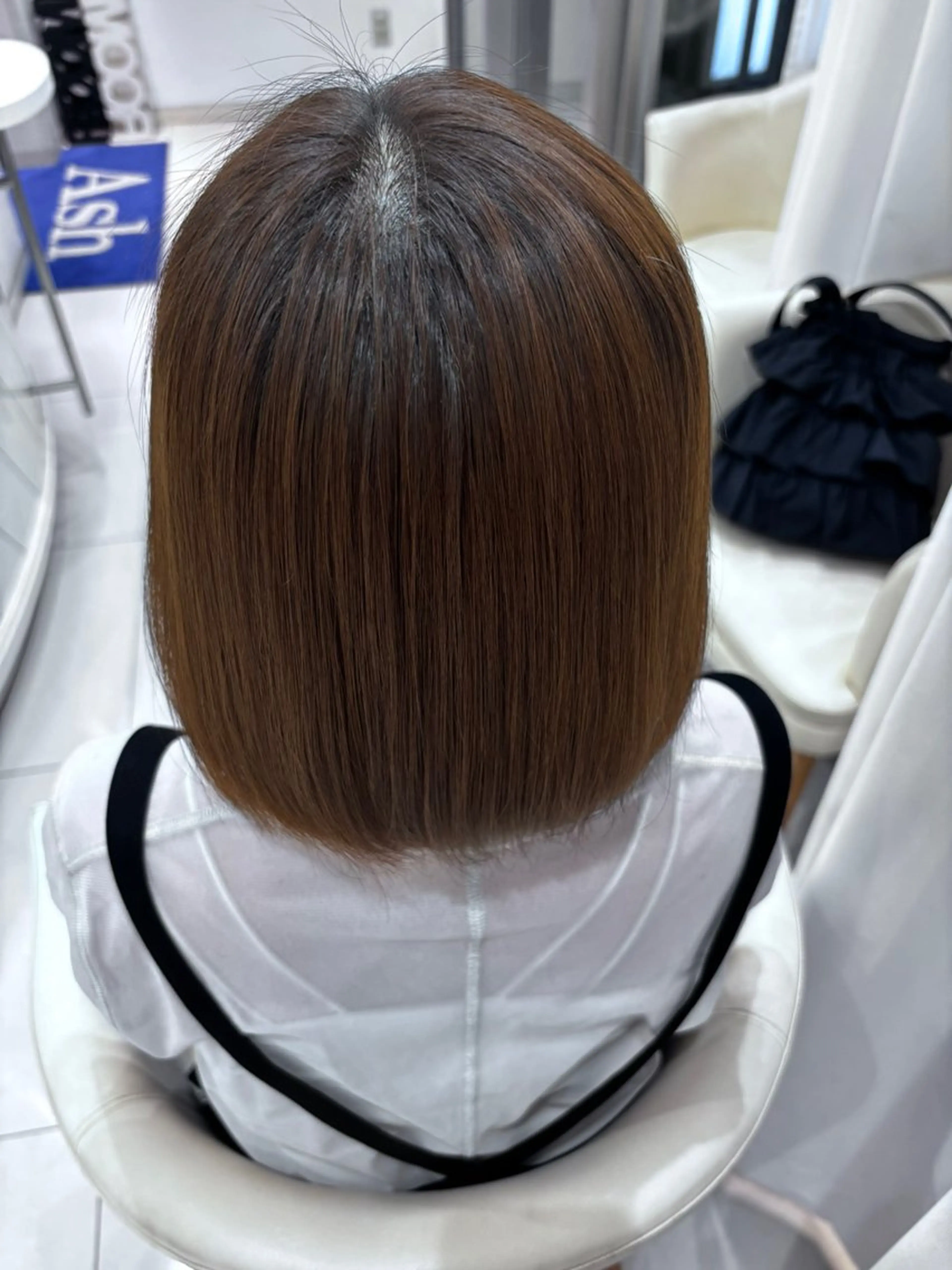 ミディアム 縮毛矯正 艶髪 /ダメージレス 縮毛矯正 / くうのヘアスタイル