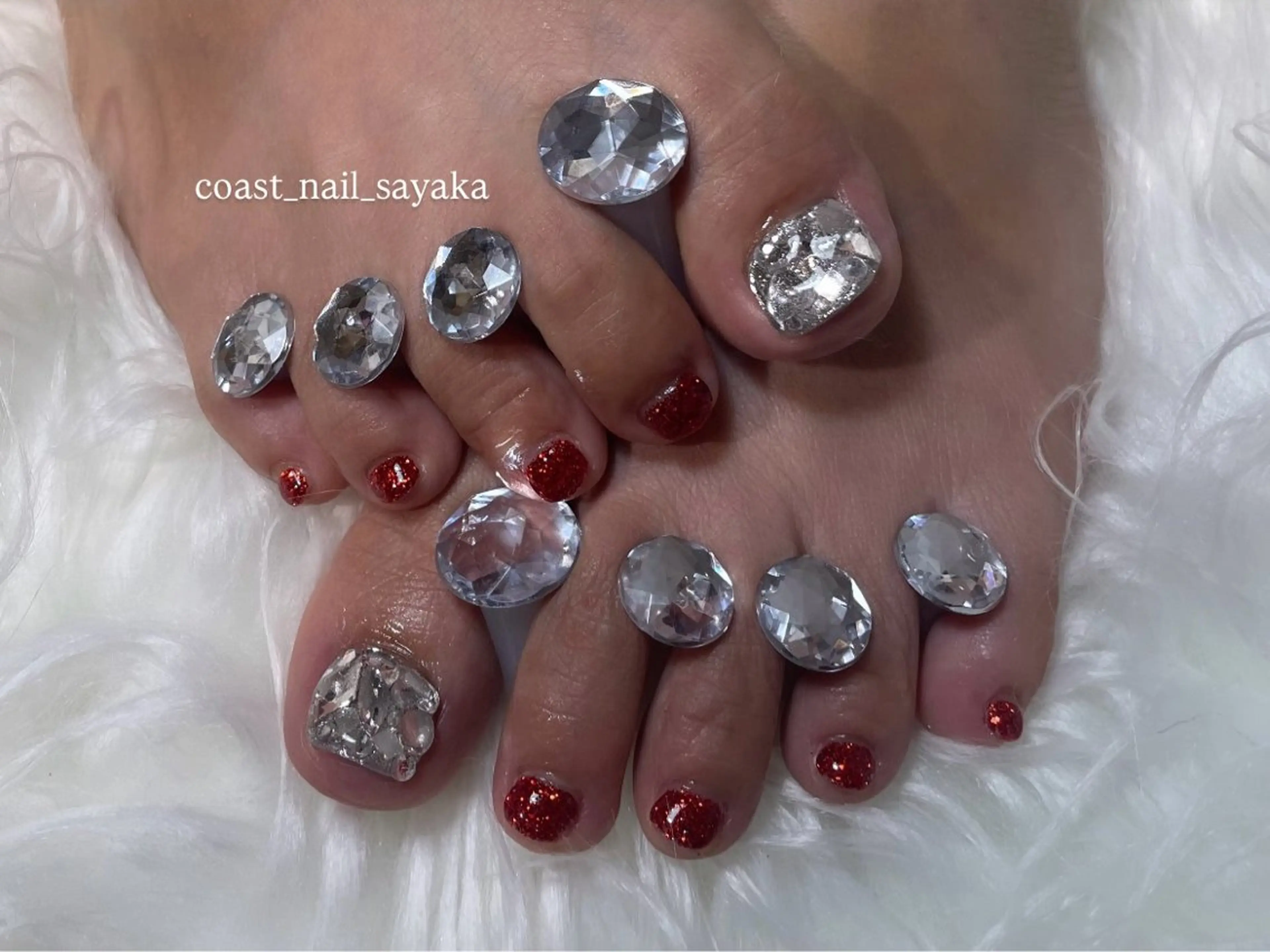 ネイル フットネイル HOSHI ⭐️辻堂 /藤沢ガーリーネイルのネイルデザイン