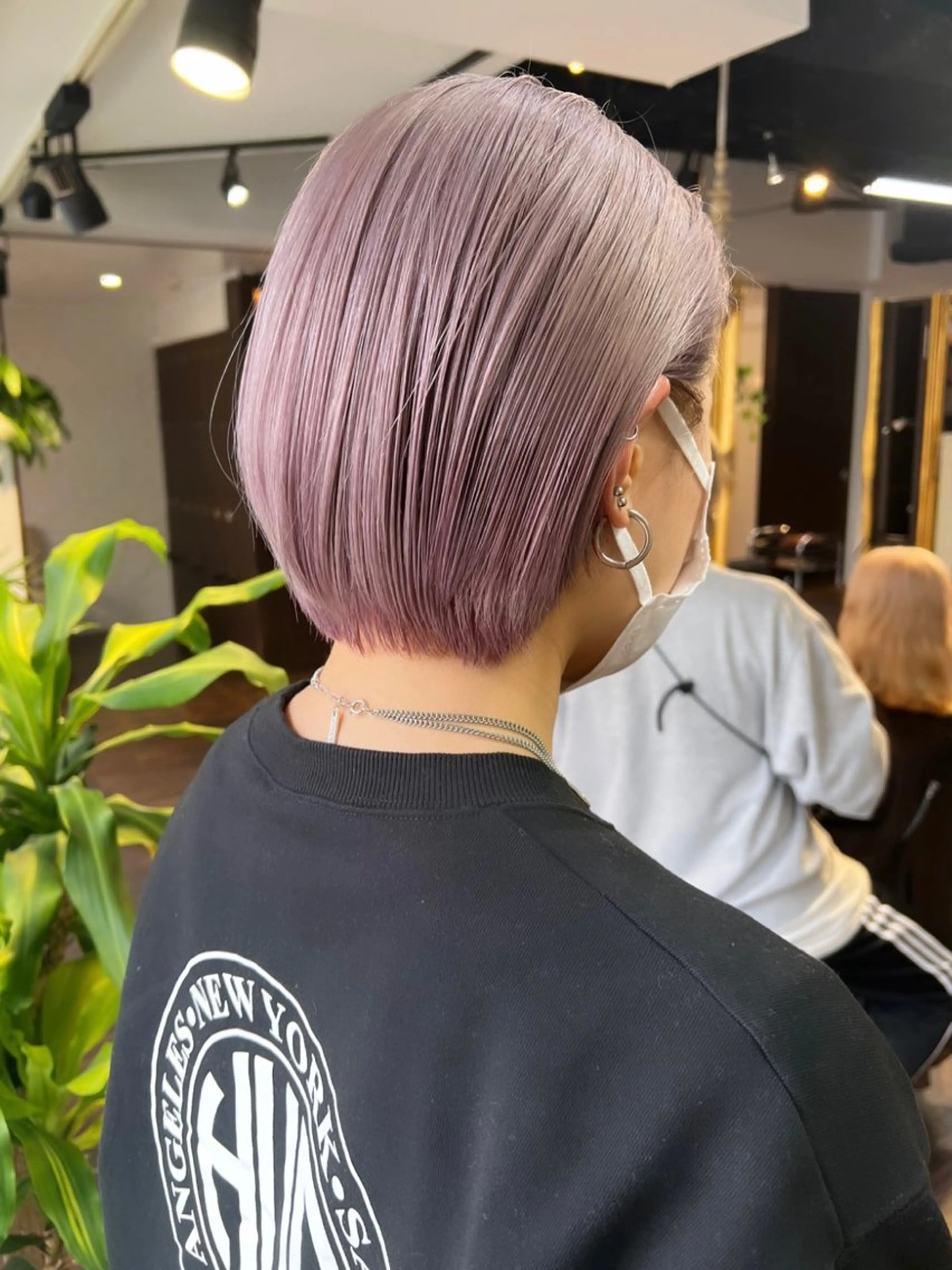 ショート カラー ブリーチ ケアブリーチ 透明感カラー デザインカラー ダブルカラー ハイトーン/ボブ 🎀sonokaのヘアスタイル