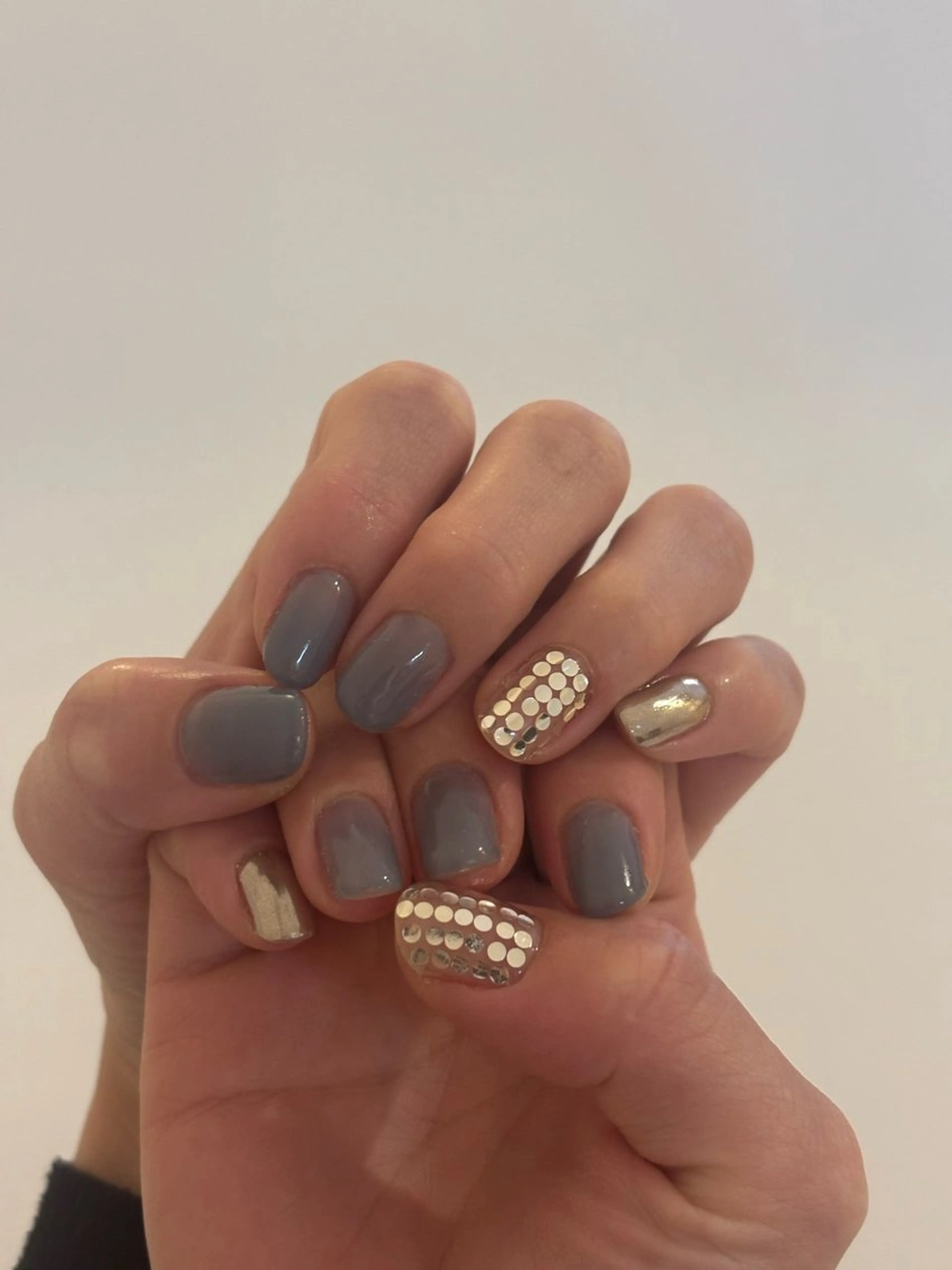 ネイル キラキラネイル 水色 ハンドネイル Elio 国泰寺のネイルデザイン