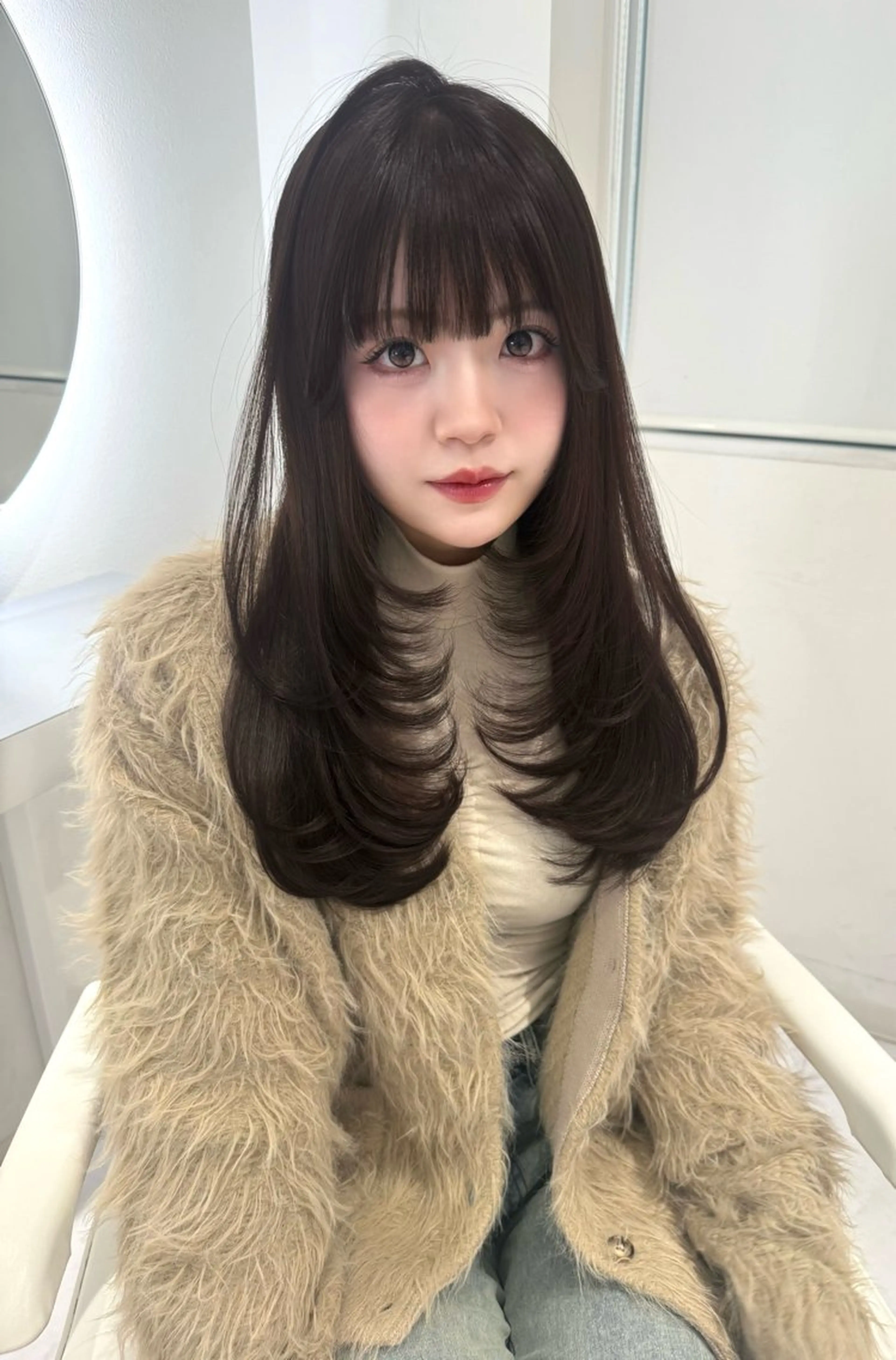 ロング レイヤーカット トリートメント レイヤーカット🫧 🎀Tomoka🎀のヘアスタイル