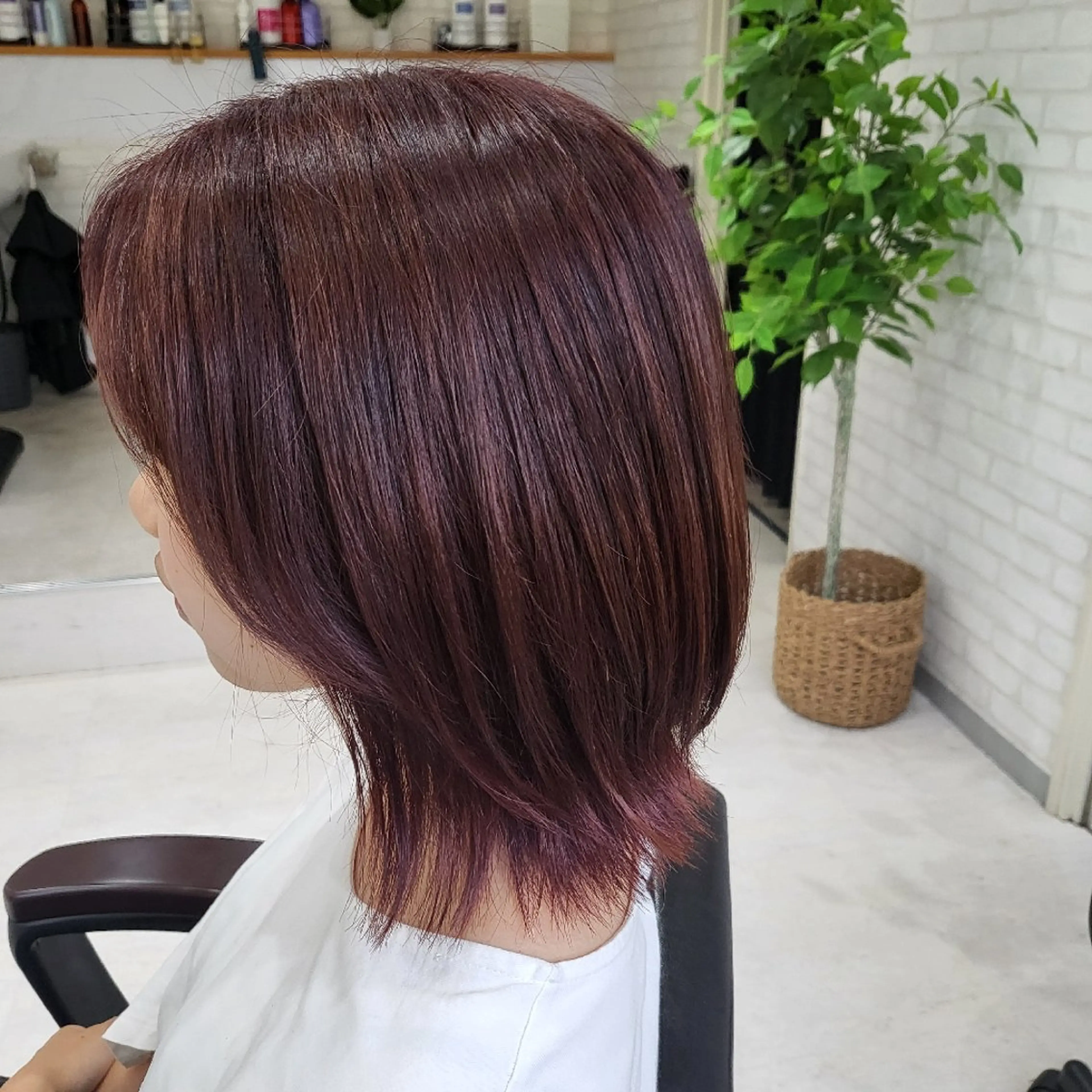 カラー レッドカラー ヘアーサロンサニー所属・ヘアーサロン サニーのヘアスタイル