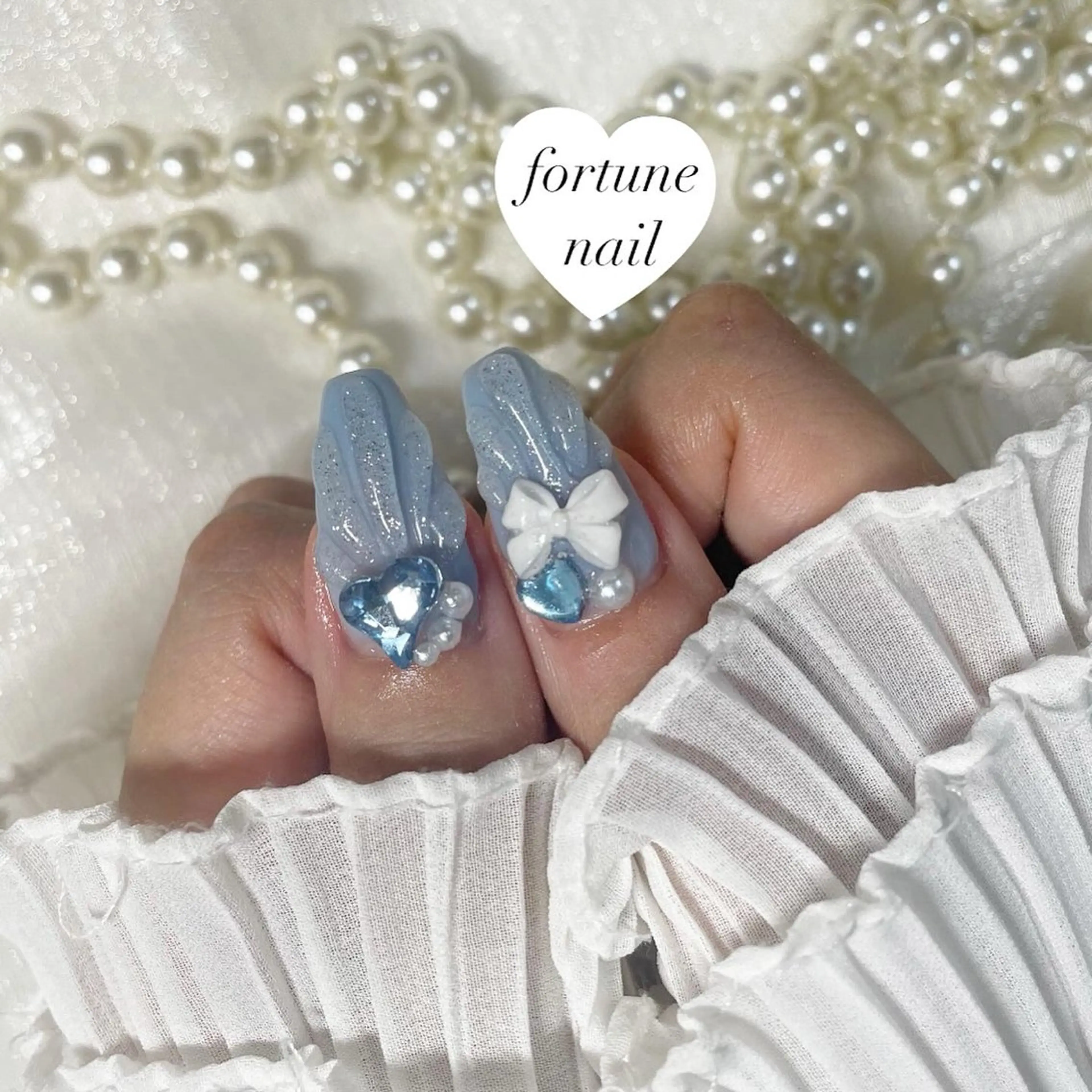 ネイル フレンチネイル ガーリー ハンドネイル ☆saori ☆のネイルデザイン