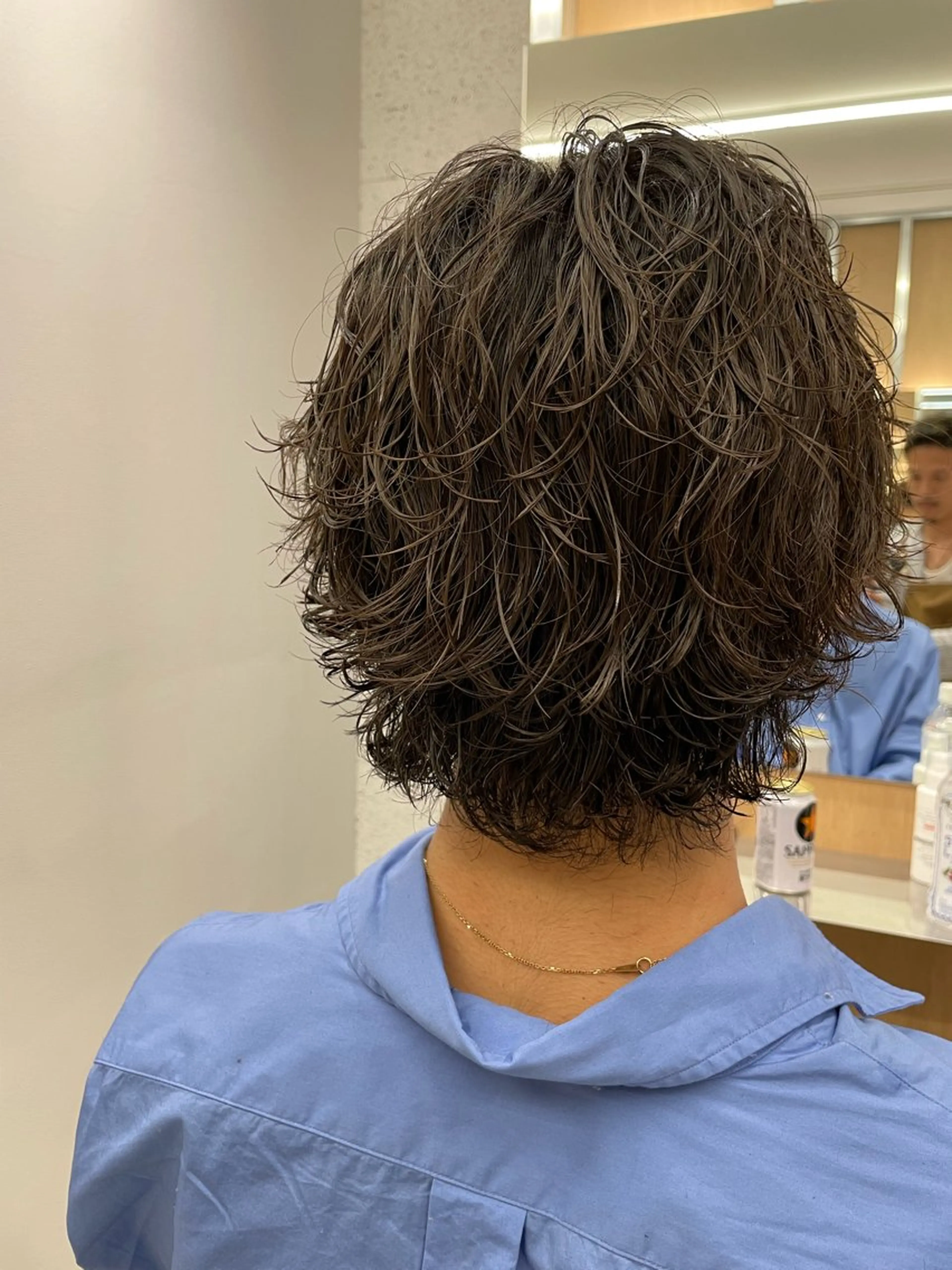 ショート パーマ メンズ カット パーマ 髪質改善/茅ヶ崎 マツモト リョウのヘアスタイル