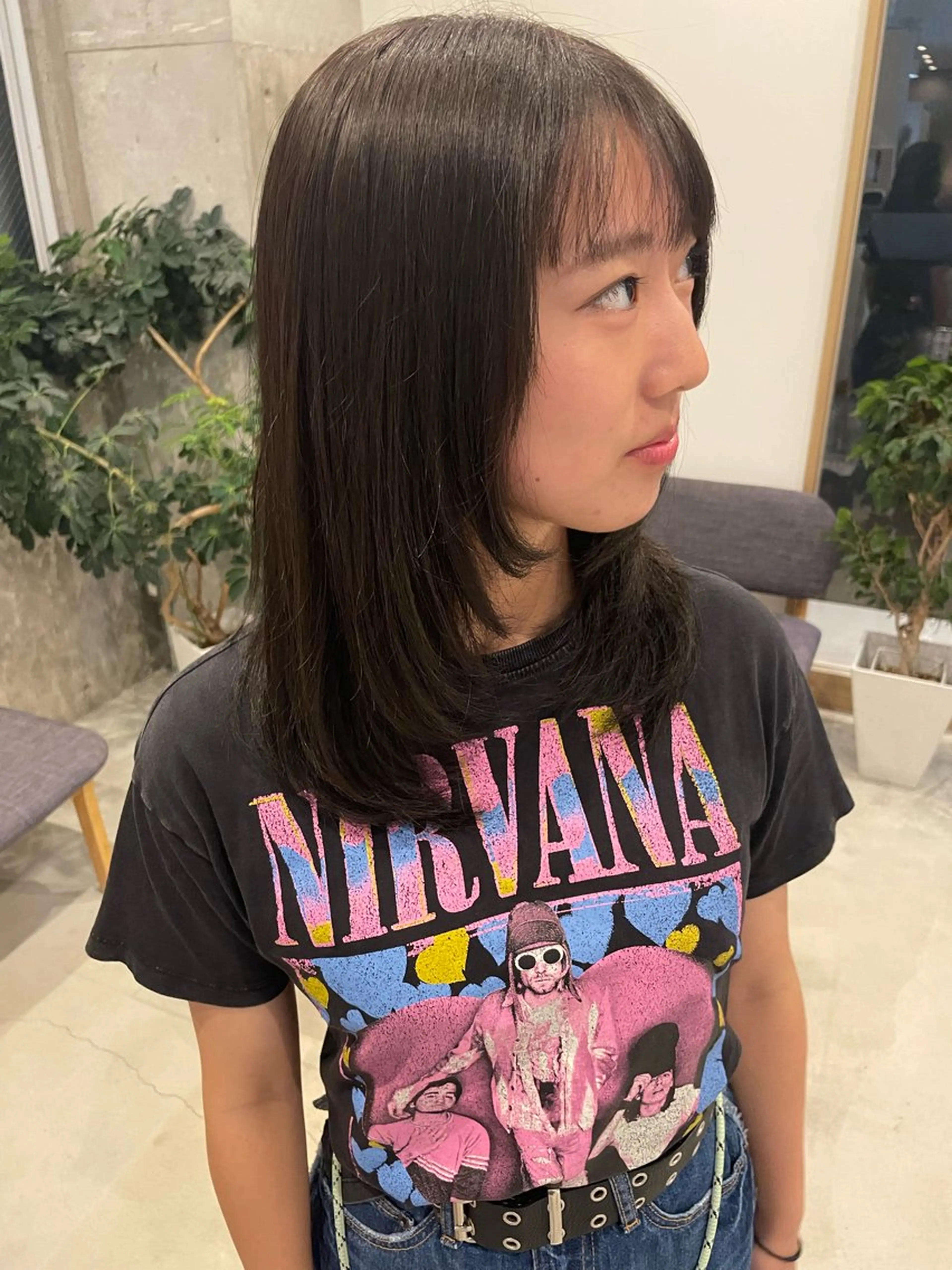 ミディアム 柔らかブラウン/栄/ tomitaのヘアスタイル