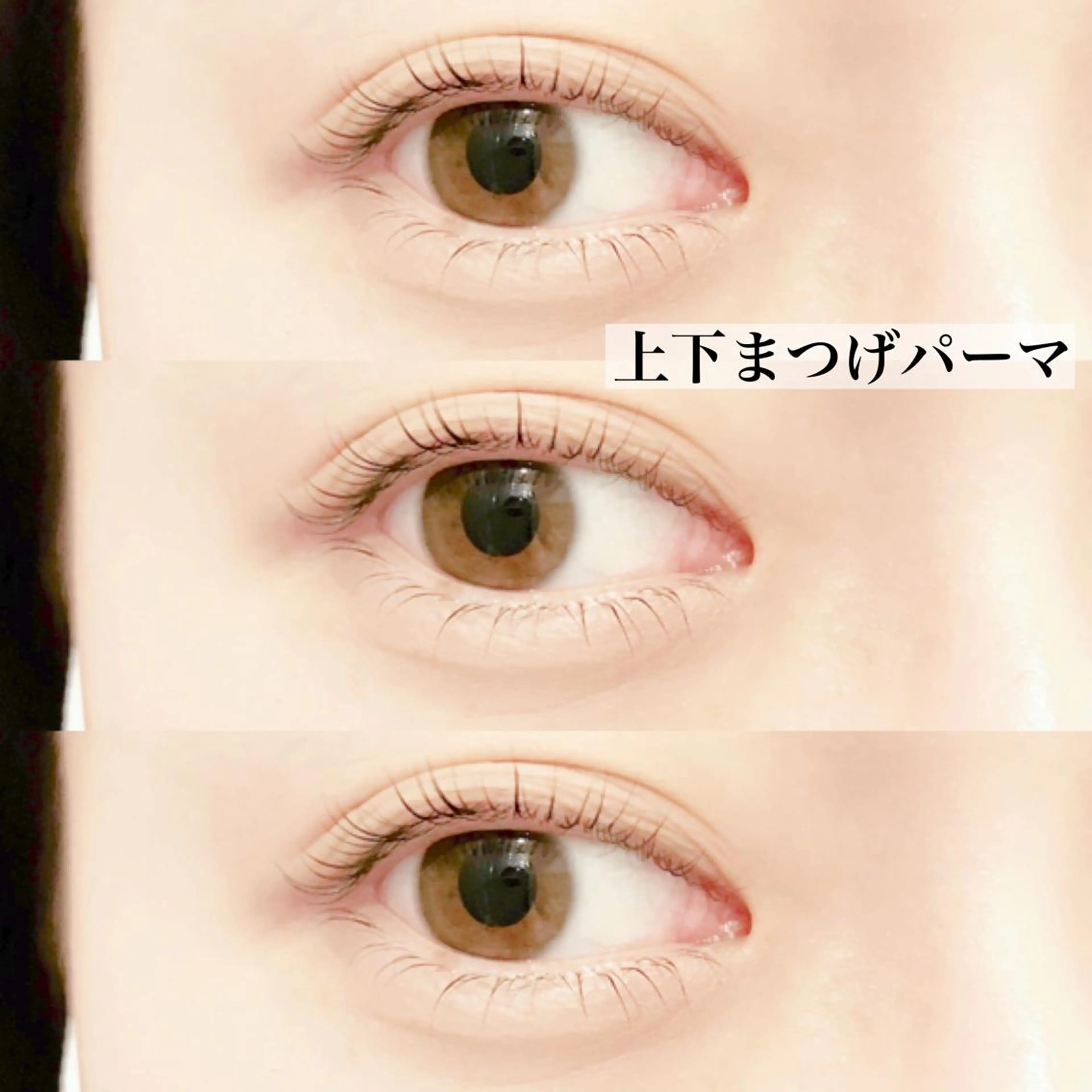 上下まつげパーマの写真