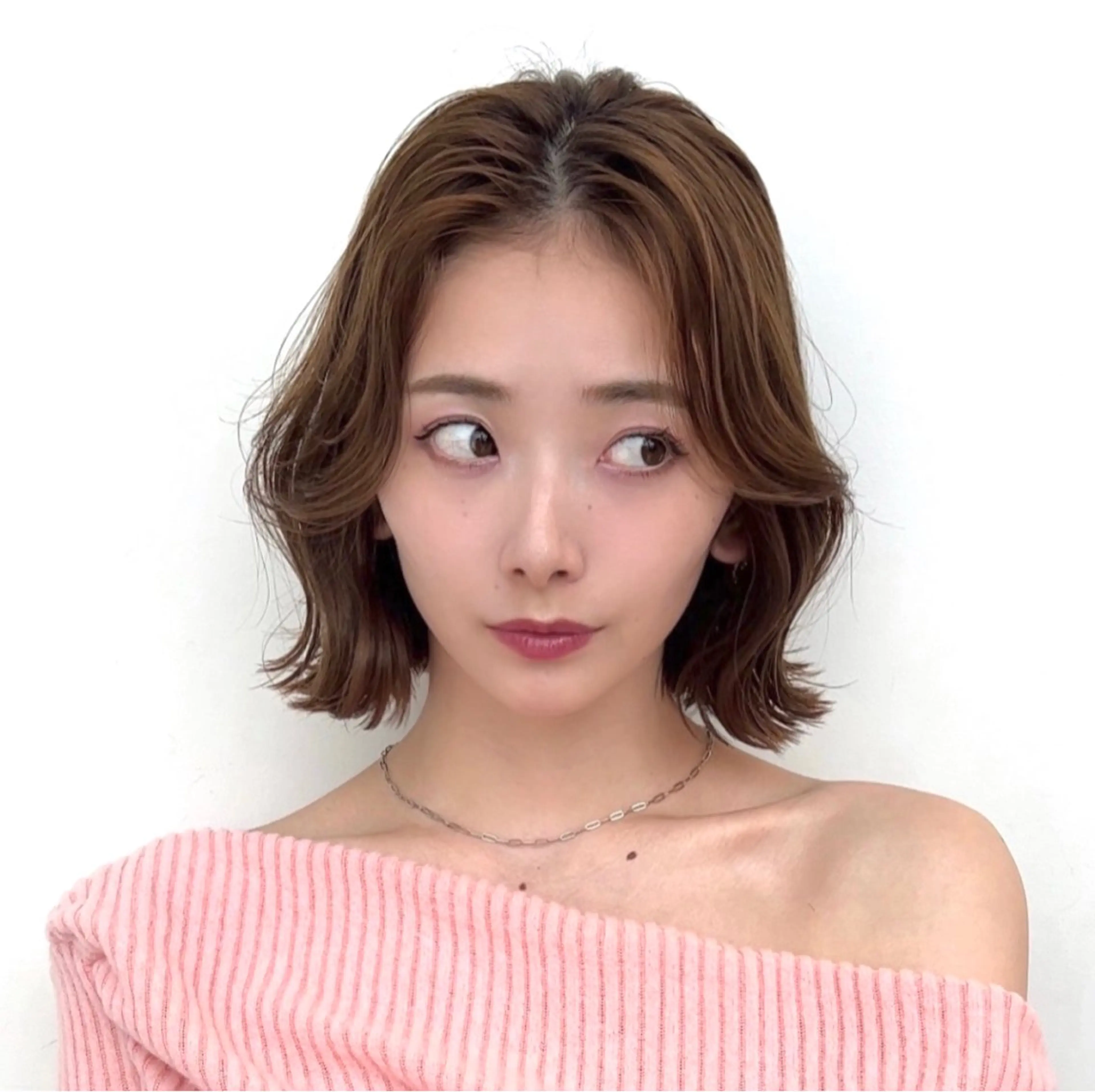 ショート カラー 莉乃/縮毛矯正/髪質 改善/艶カラーのヘアスタイル