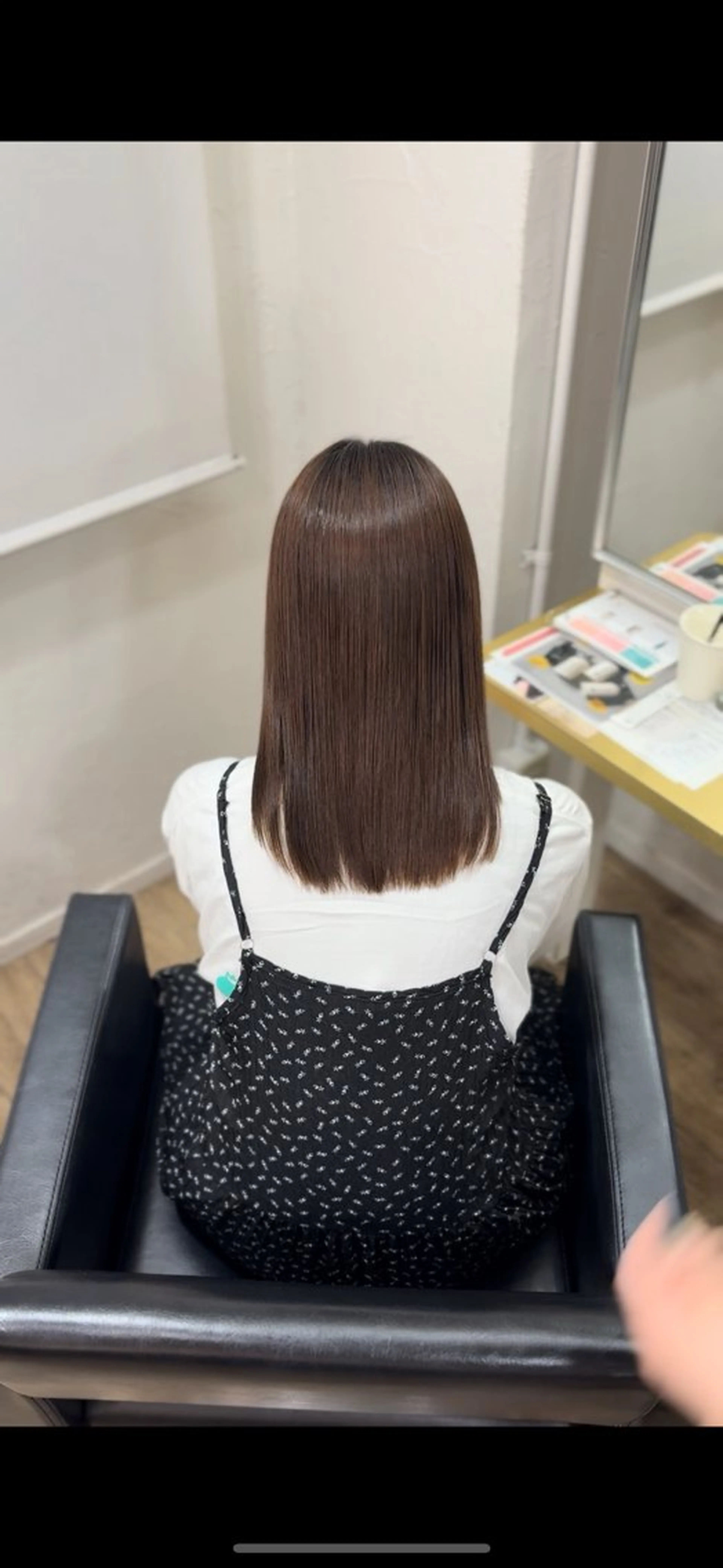 セミロング 縮毛矯正 トリートメント tomoka/ 茶屋町/モデル募集中のヘアスタイル