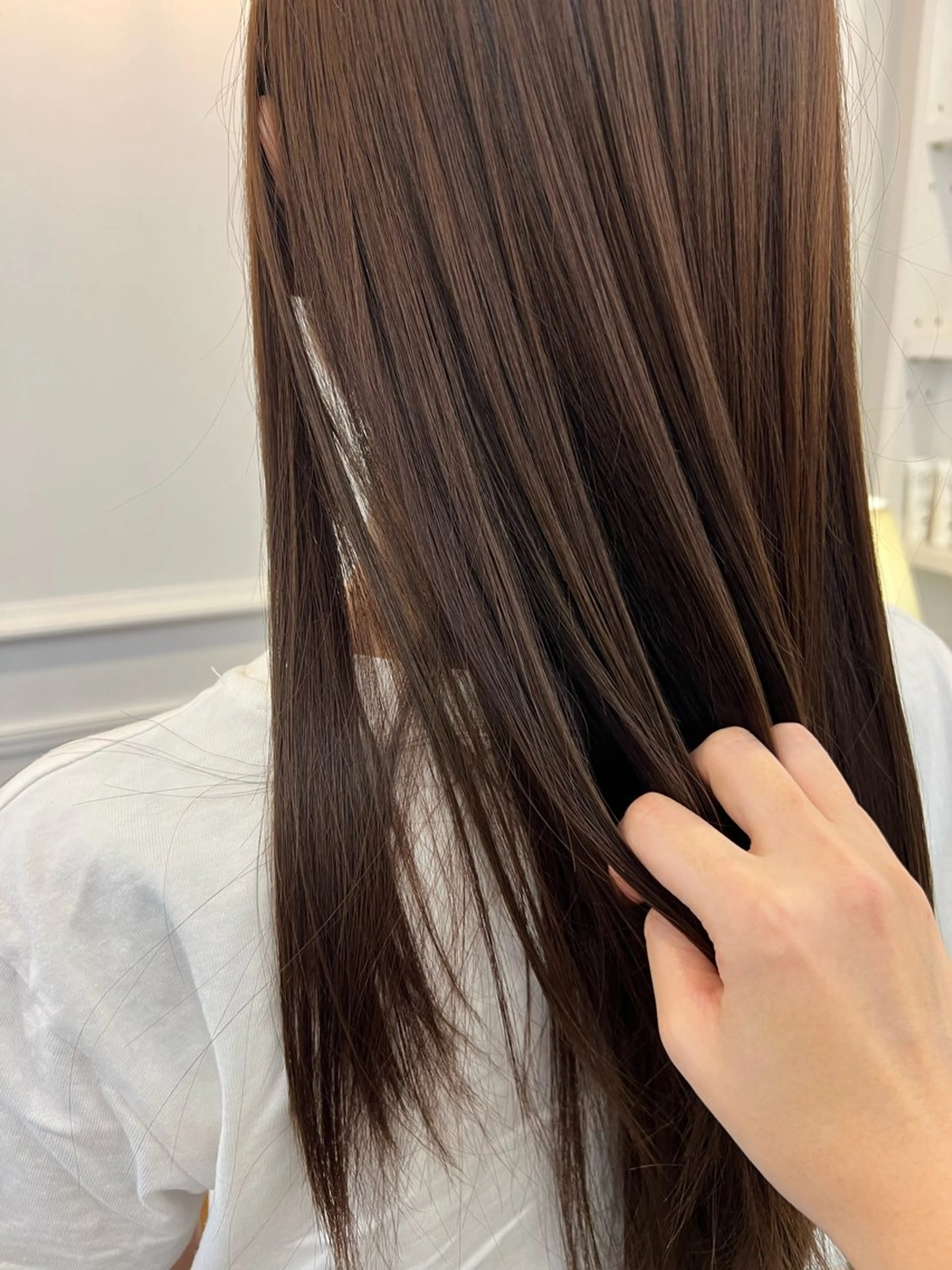 ロング カラー ブラウンカラー マロンブラウン SANA推し美容師 CHISA🍒のヘアスタイル