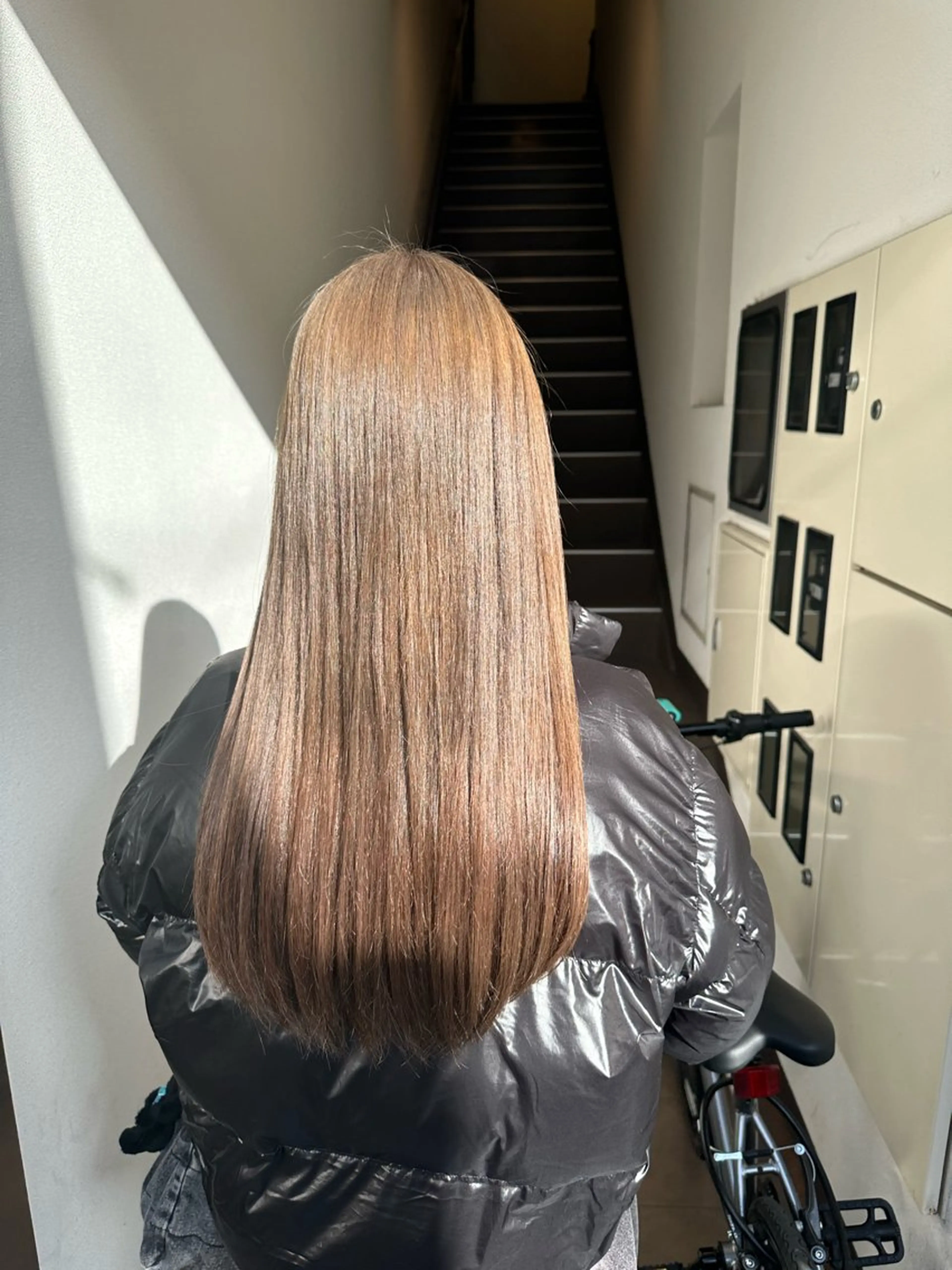 ロング カラー ヘアカラー トリートメント Lantana 前野心結のヘアスタイル