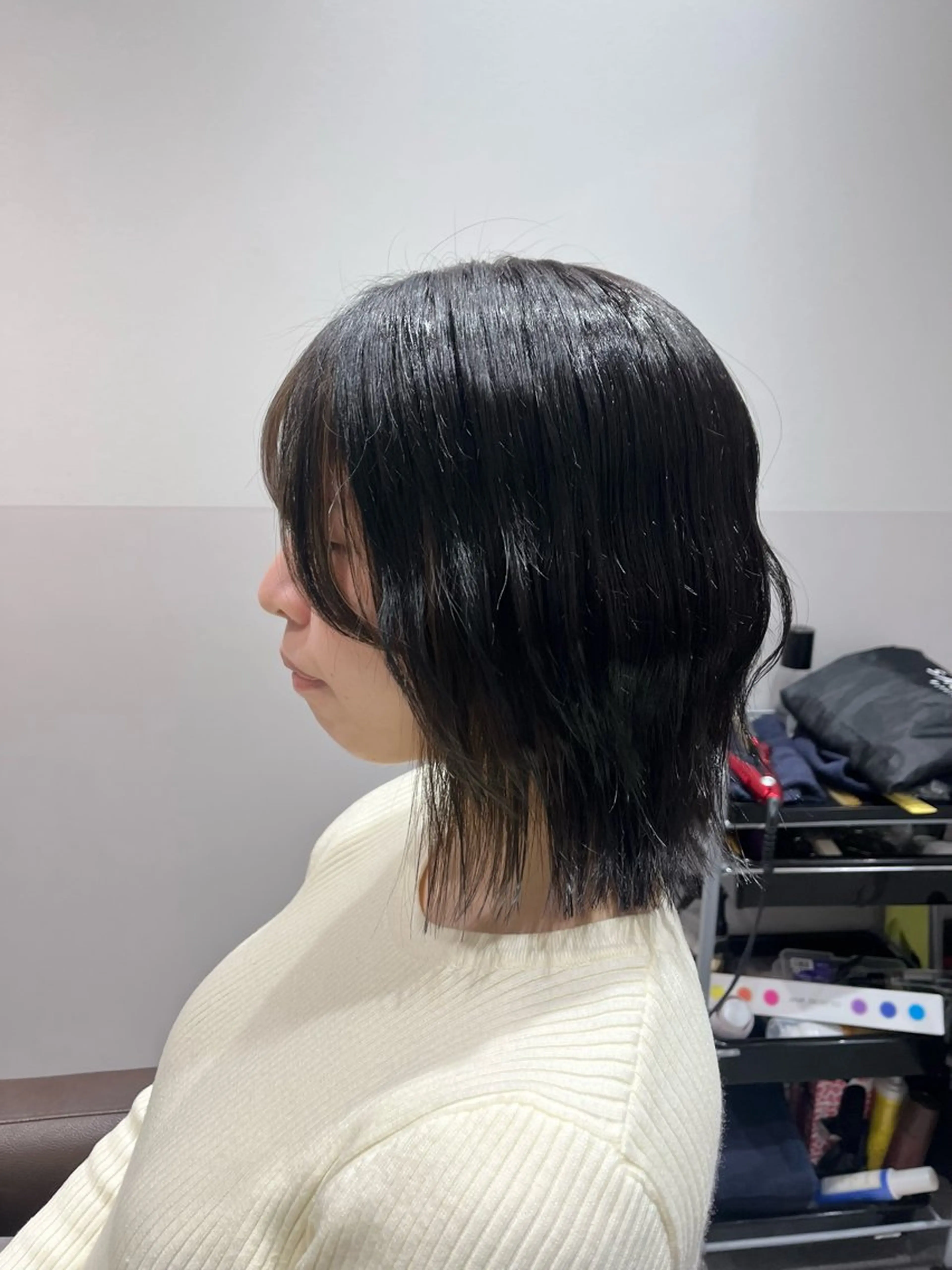 ショート ミストバング カット ヘアカラー 大宮レイヤーカット× 透明感カラー　rioのヘアスタイル