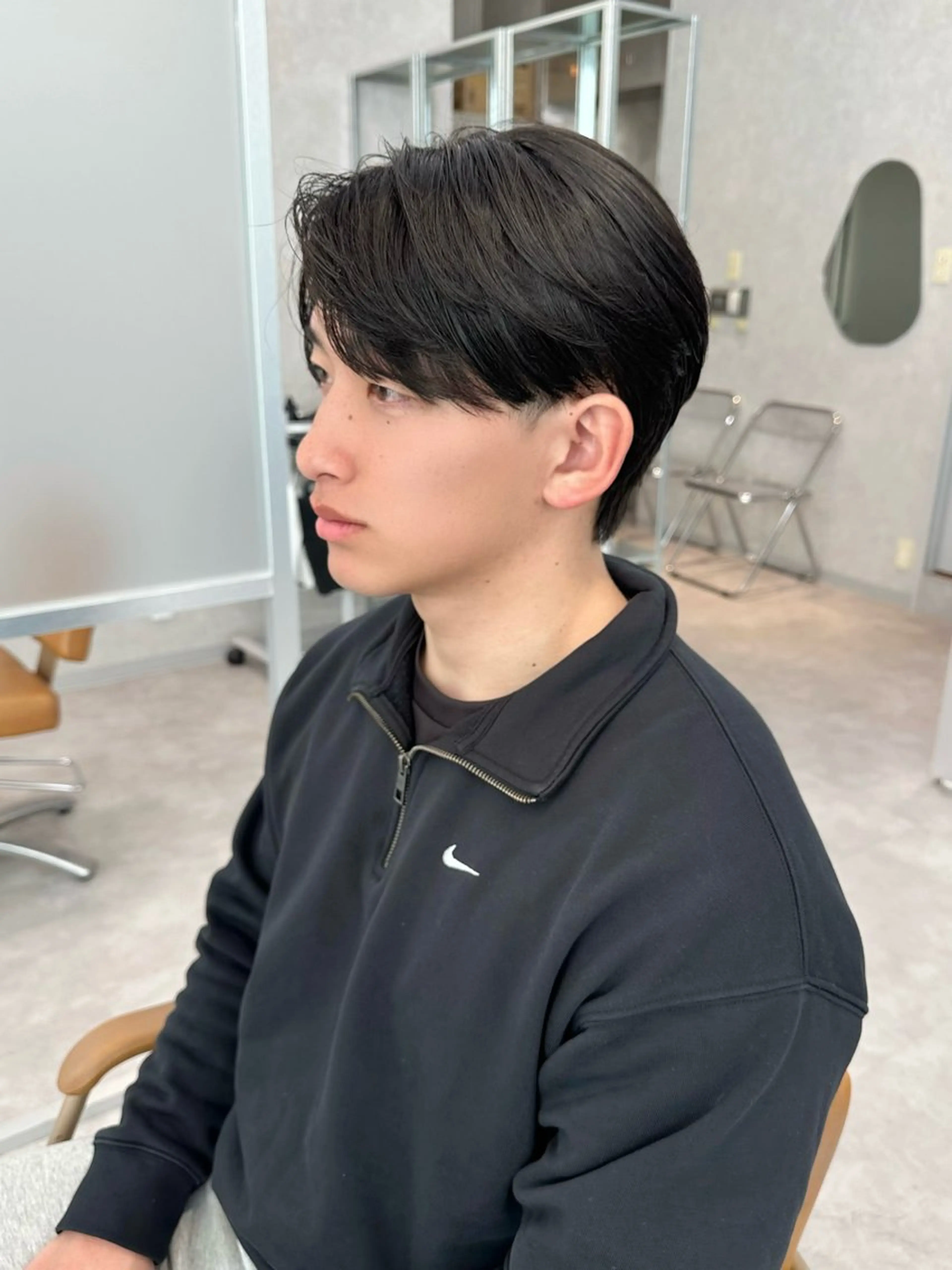 ショート メンズ 縮毛矯正 かのん/メンズ毛流れ 特化/曲がる縮毛矯正のヘアスタイル