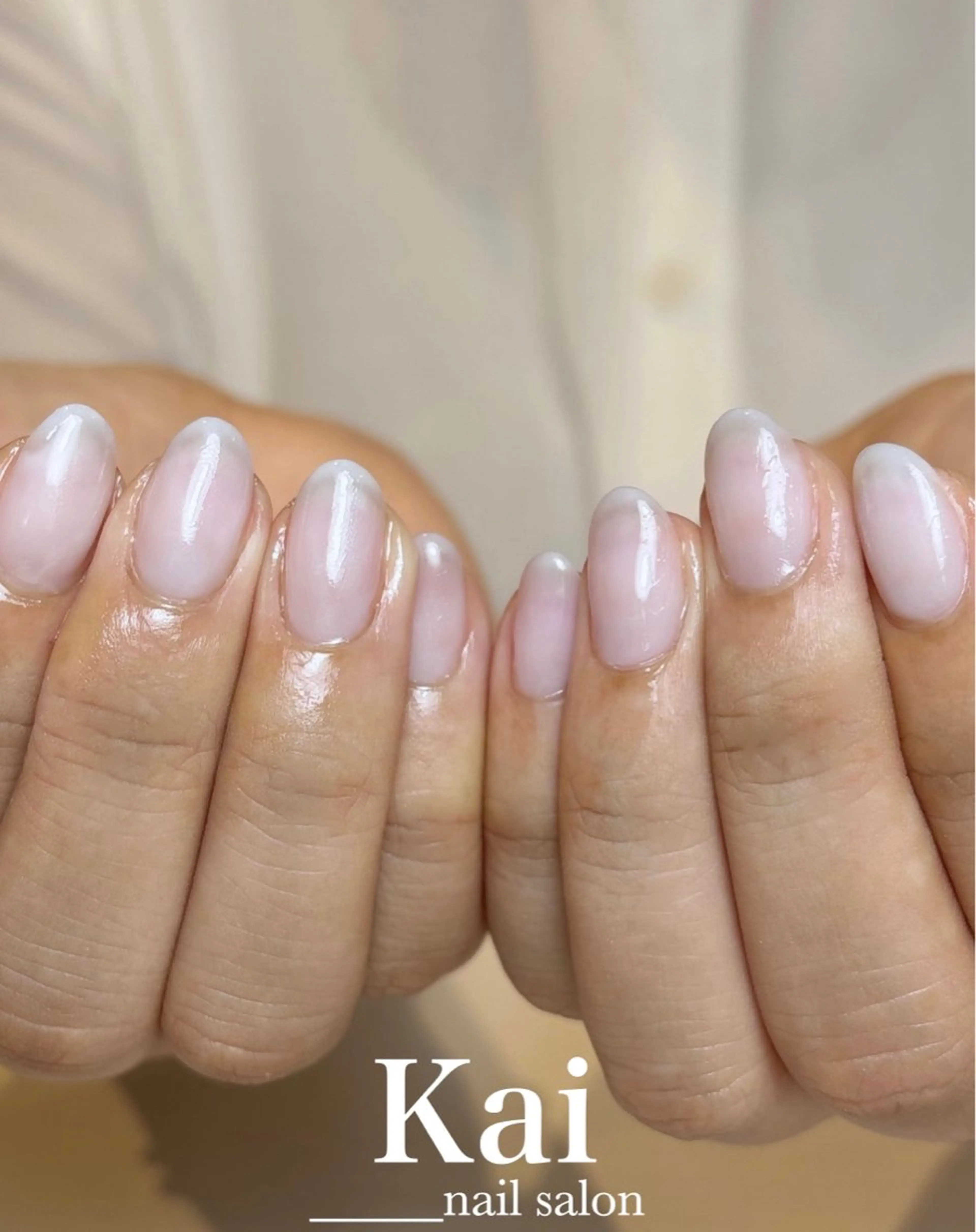ネイル ガーリー 韓国ネイル オフィスネイル ワンカラーネイル シンプルネイル ハンドネイル Kai  nail Mayukoのネイルデザイン