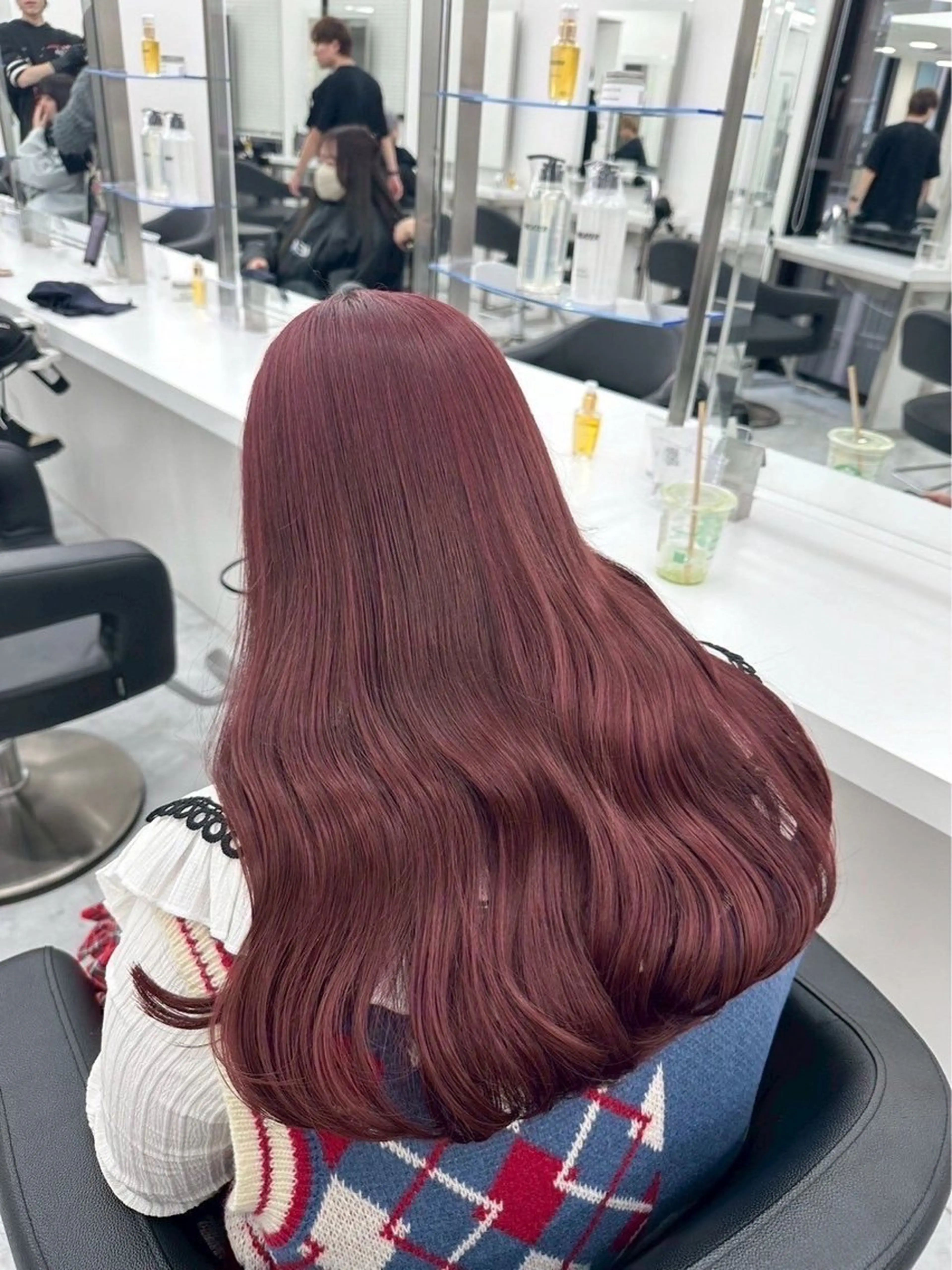 カラー ヘアカラー トリートメント ヘッドスパ ヘアセット 🍒暖色ダブルカラー /FUKA🍒のヘアスタイル