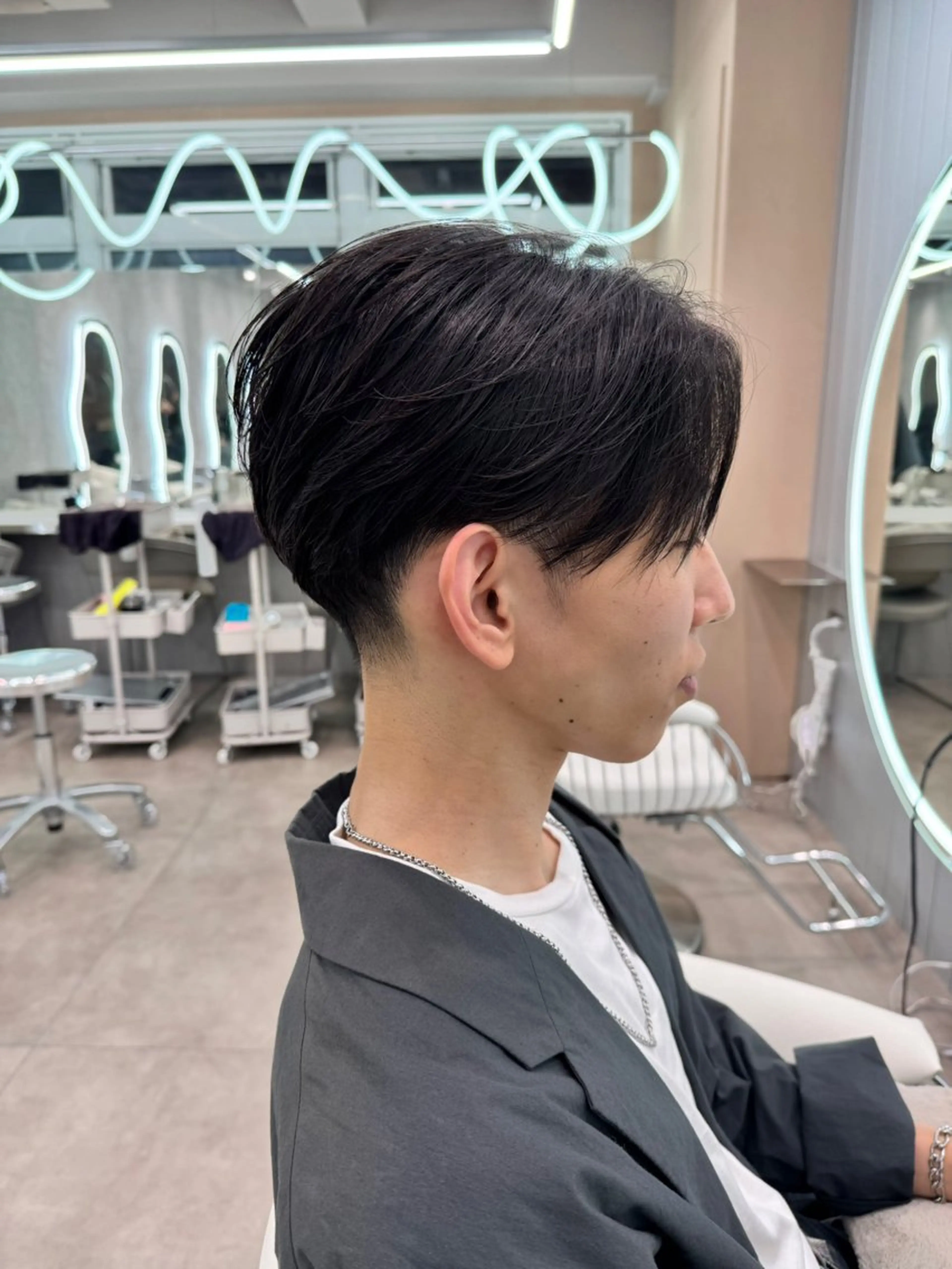 ショート メンズ カット 縮毛矯正 🔶似合わせセンター パート/ヤス🔶のヘアスタイル