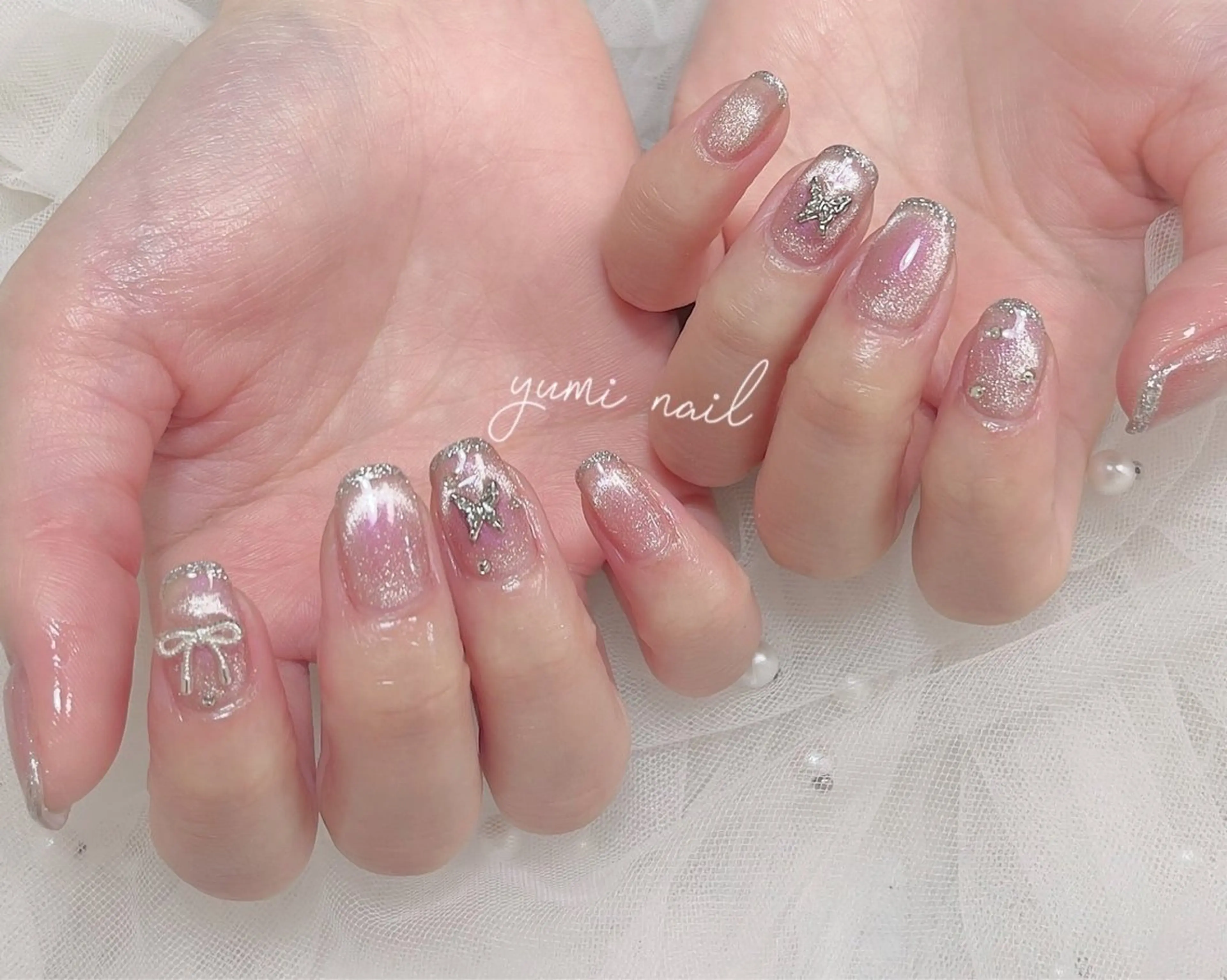 ネイル 𝐲𝐮𝐦𝐢🎀 長さ出しデザイン専門のネイルデザイン