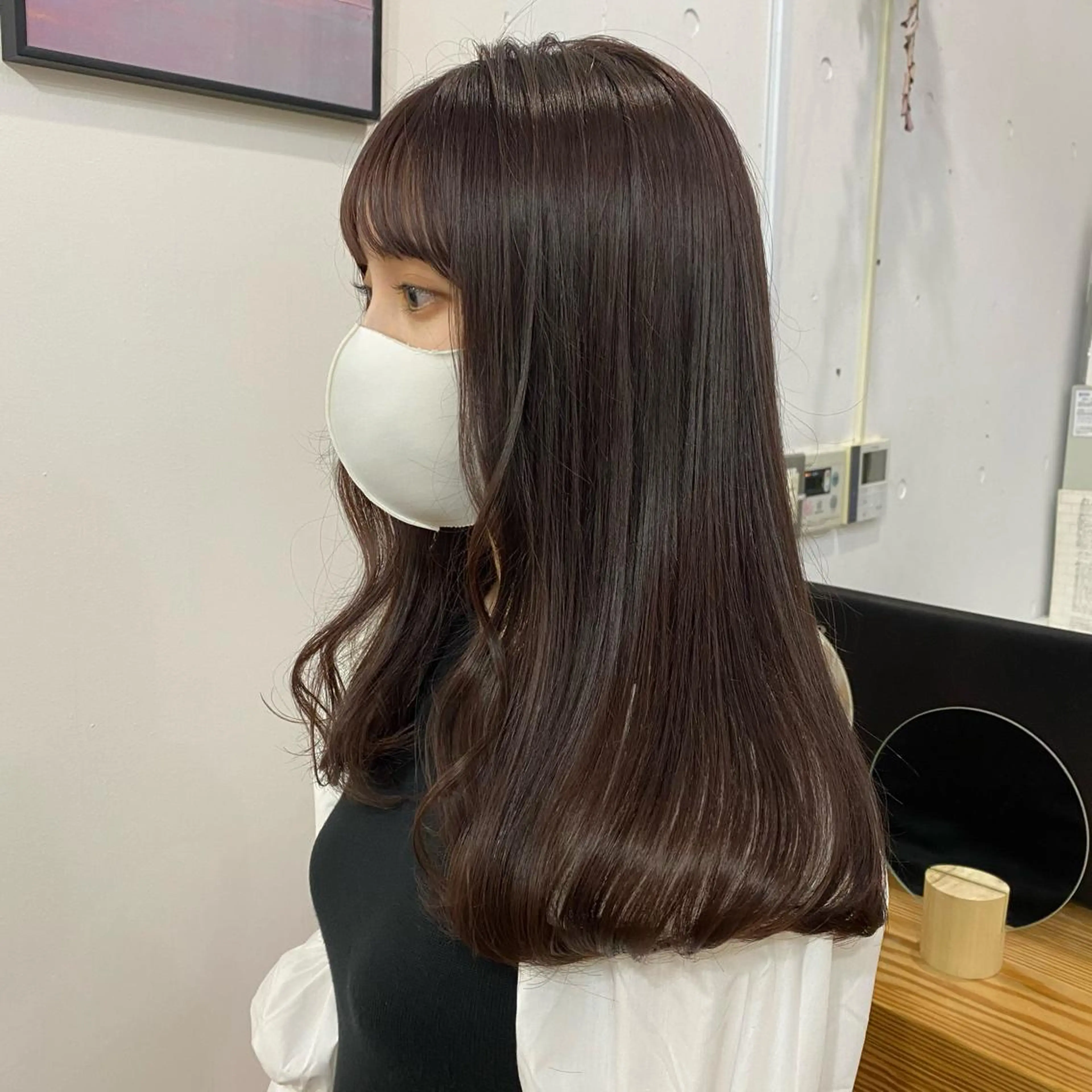 セミロング カラー 🪭risa 暖色/レイヤー🪭のヘアスタイル