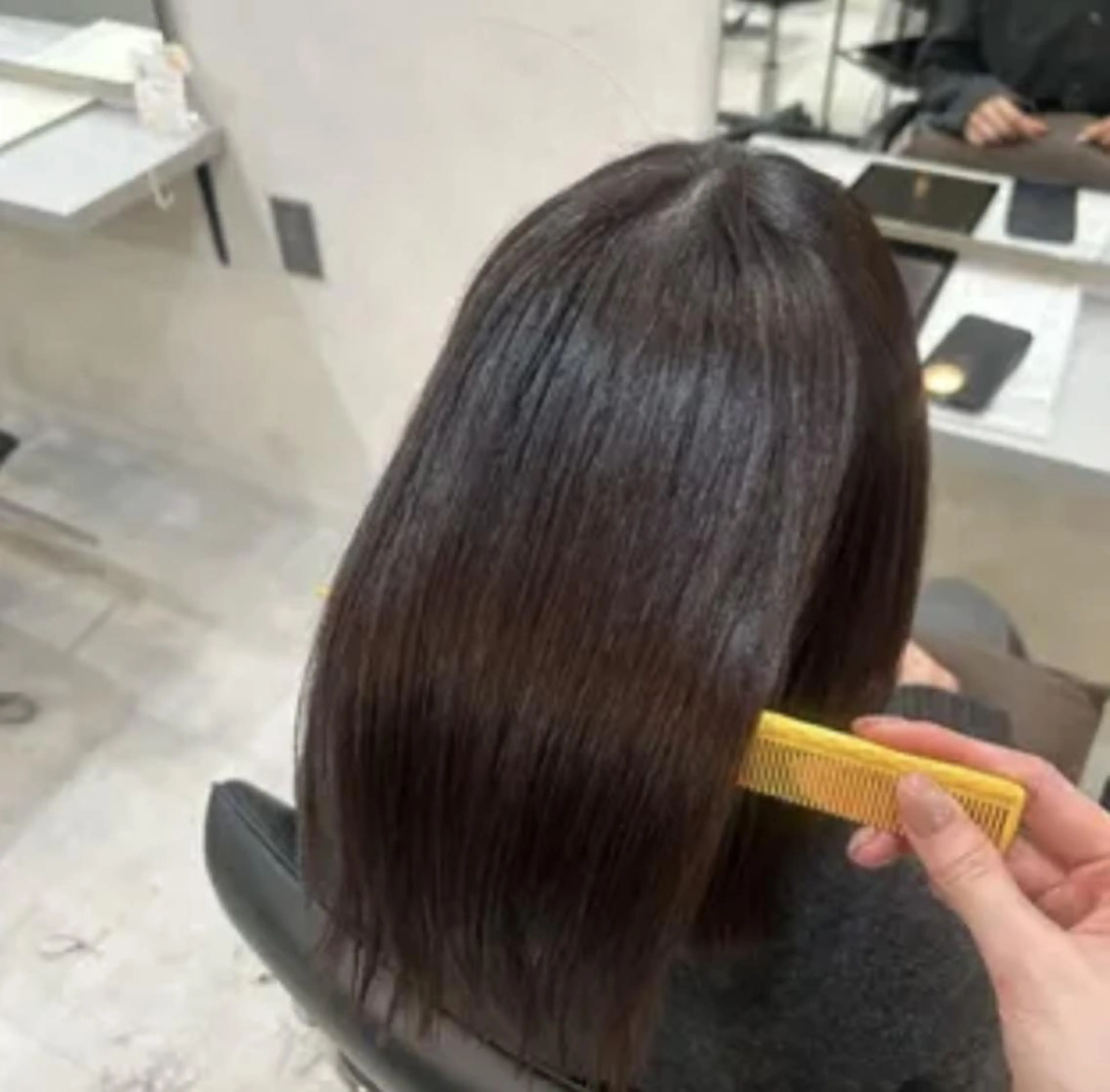 ロング 柔らかい縮毛矯正/ ボブ/北林のヘアスタイル