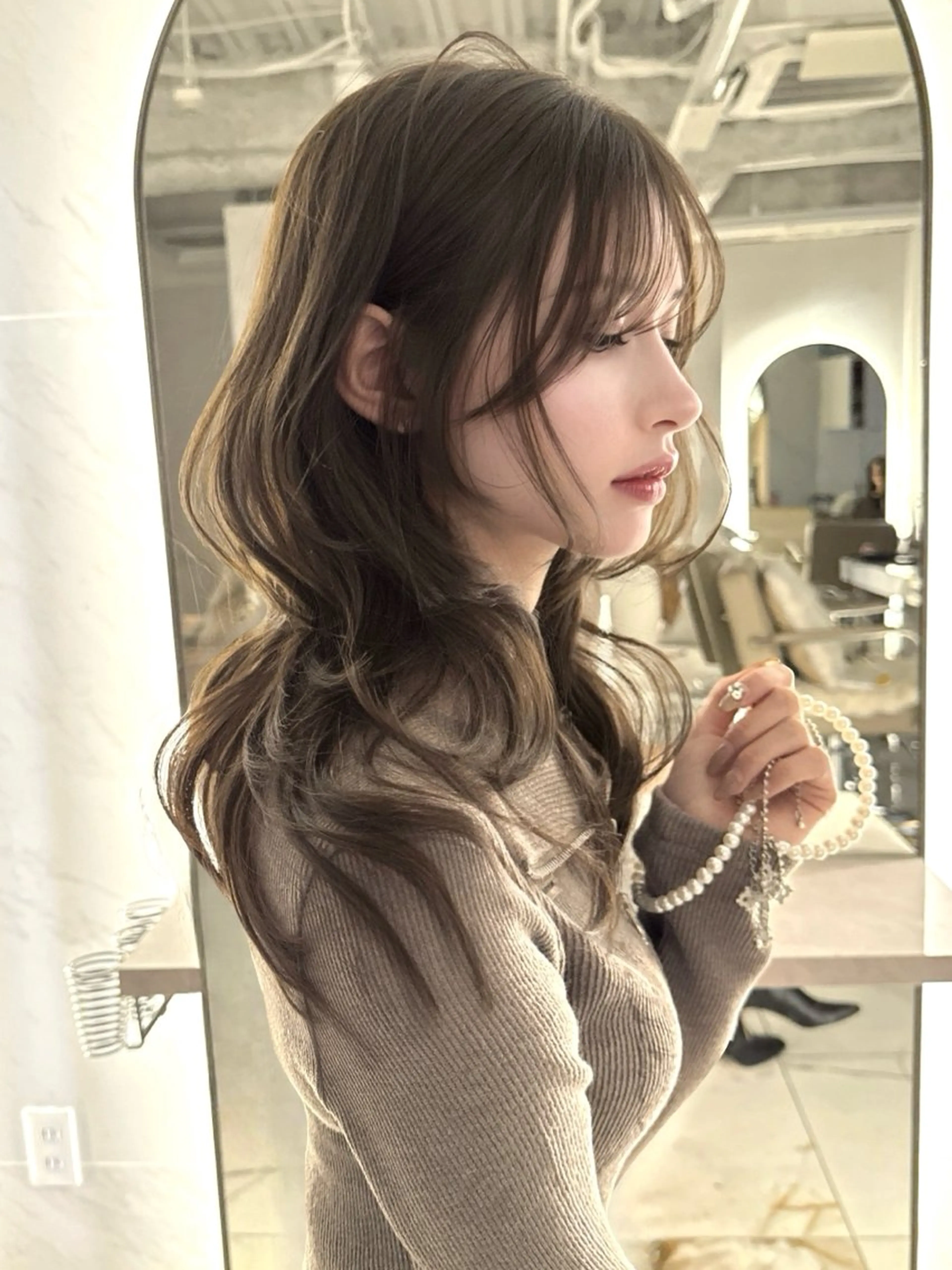 ロング HARU/顔周り /ワンホンレイヤーのヘアスタイル