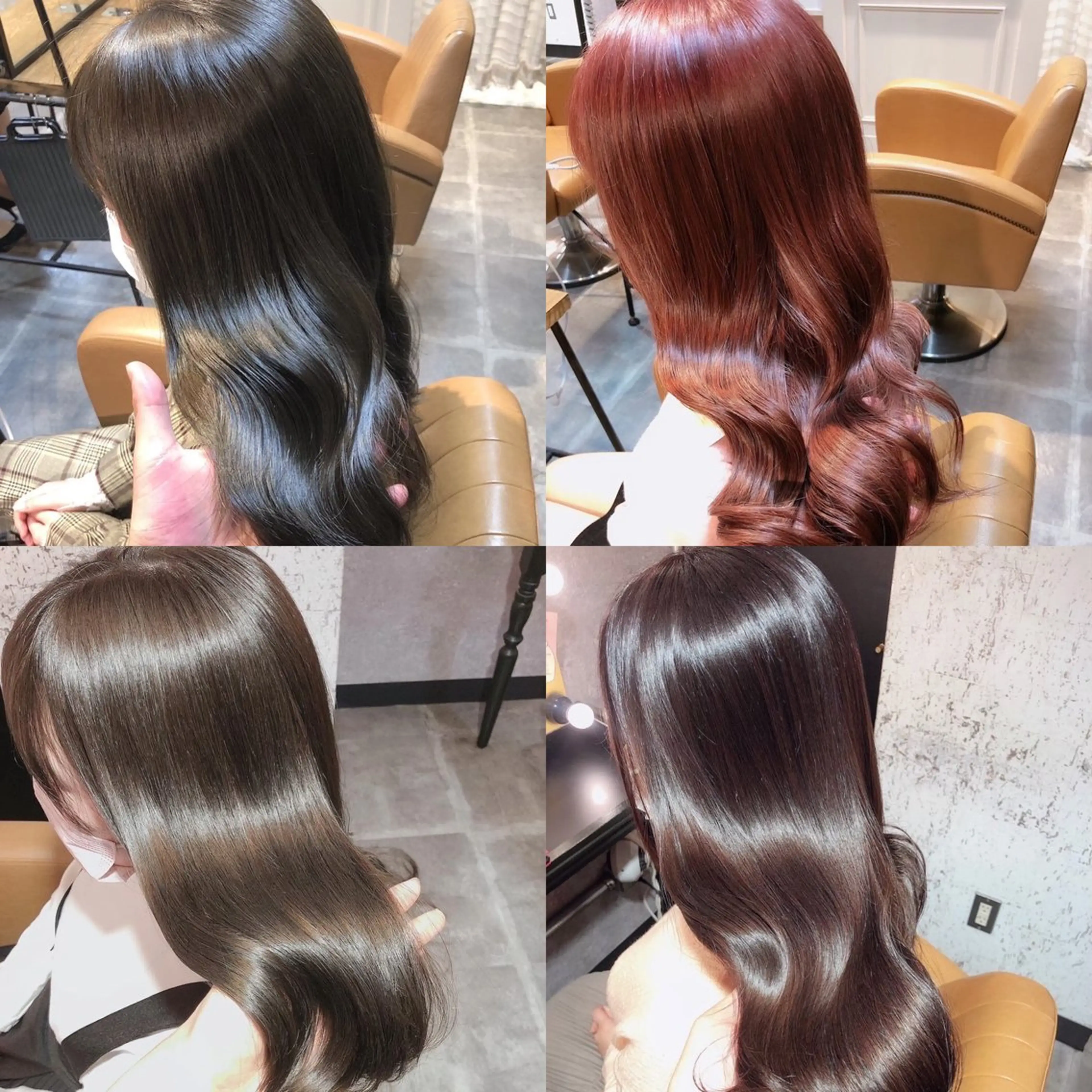 🔴ブリーチ無しダブルカラー【ブリーチ無しのダブルカラー(高発色フルカラー)】×【スチーム1step トリートメント】の写真