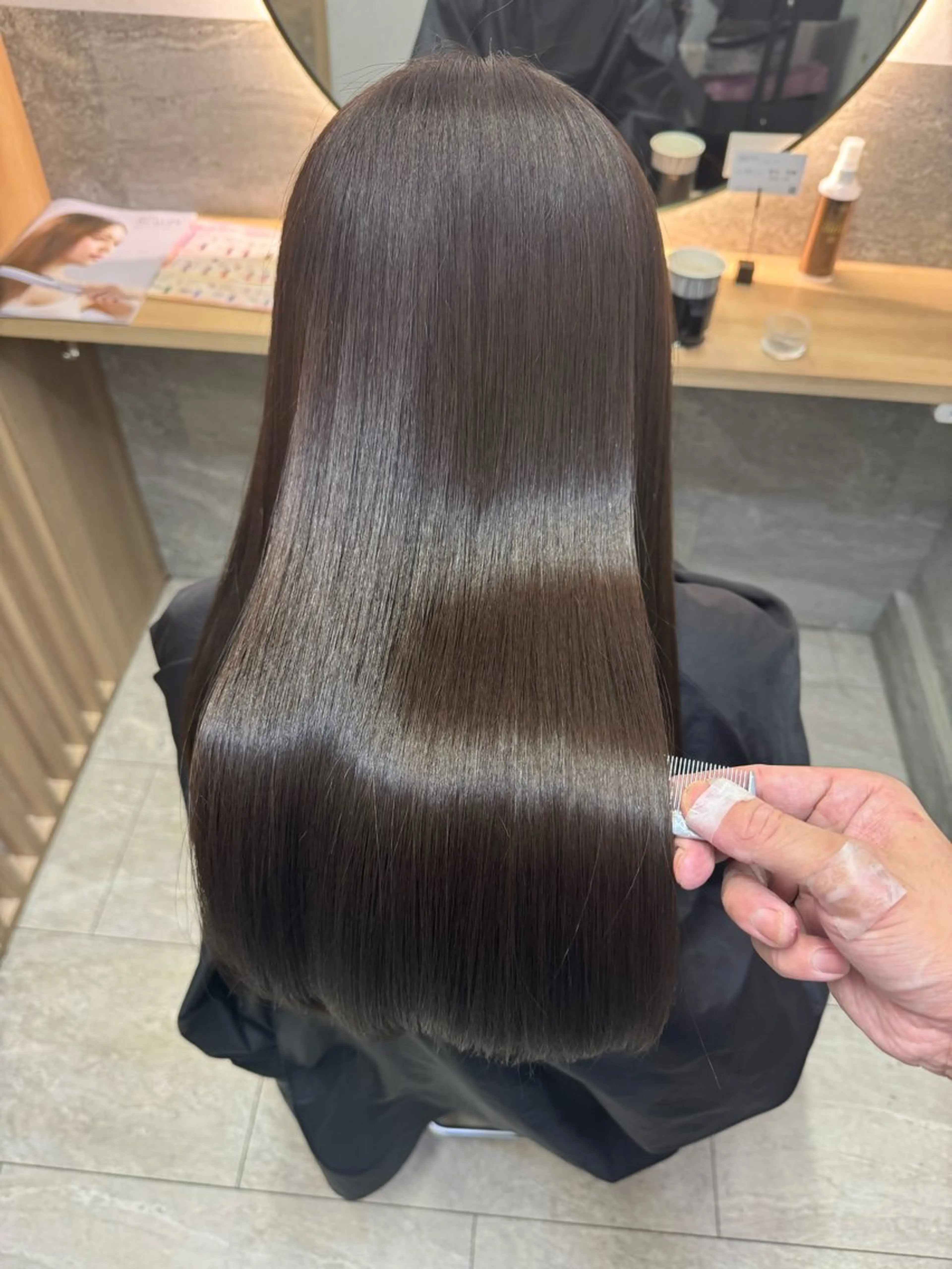 【平日限定】透明感カラー＋髪質改善or13ステップトリートメント＋ヘッドスパの写真