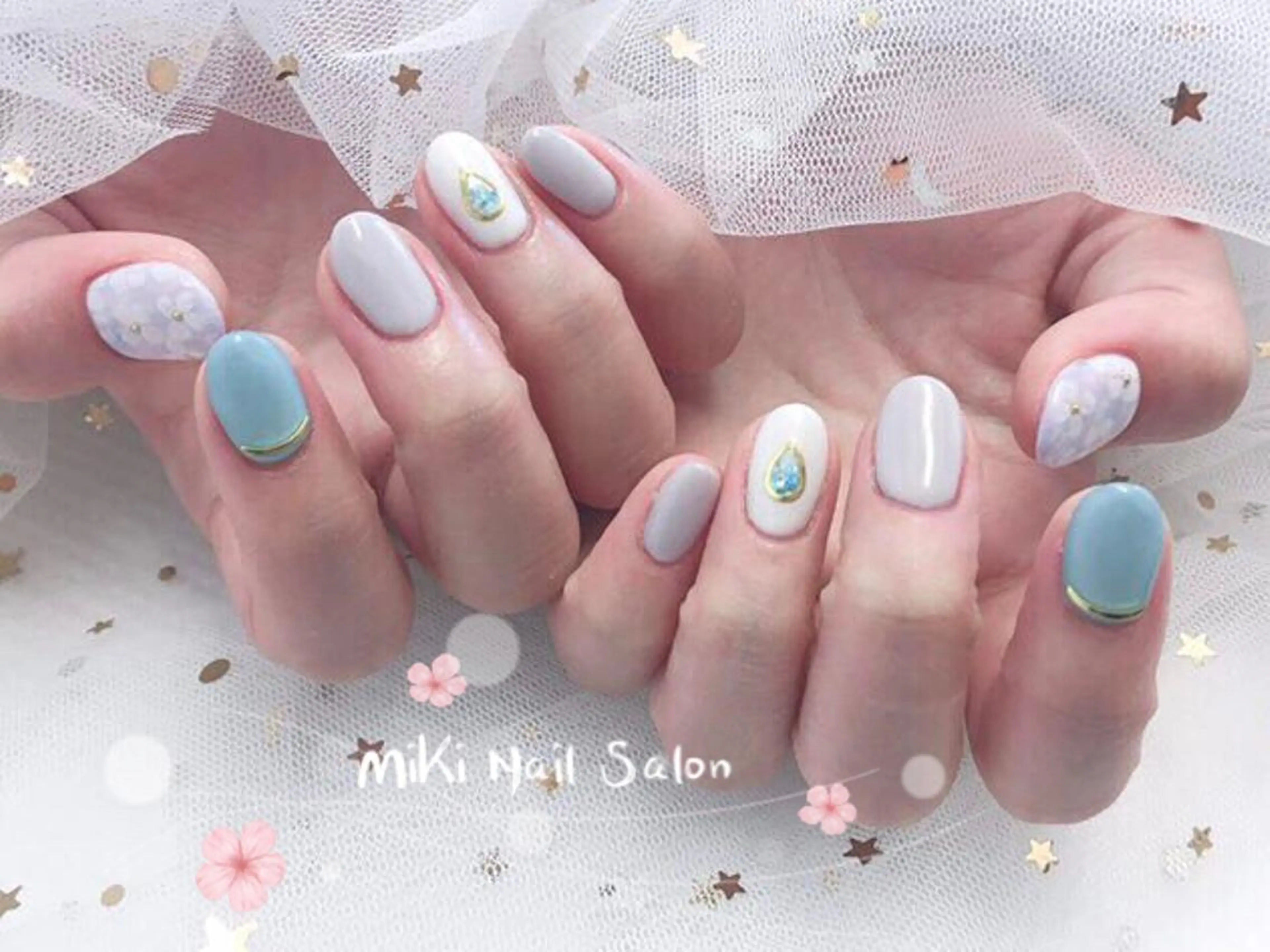 ネイル MiKi Nai池袋 長さだし得意のネイルデザイン