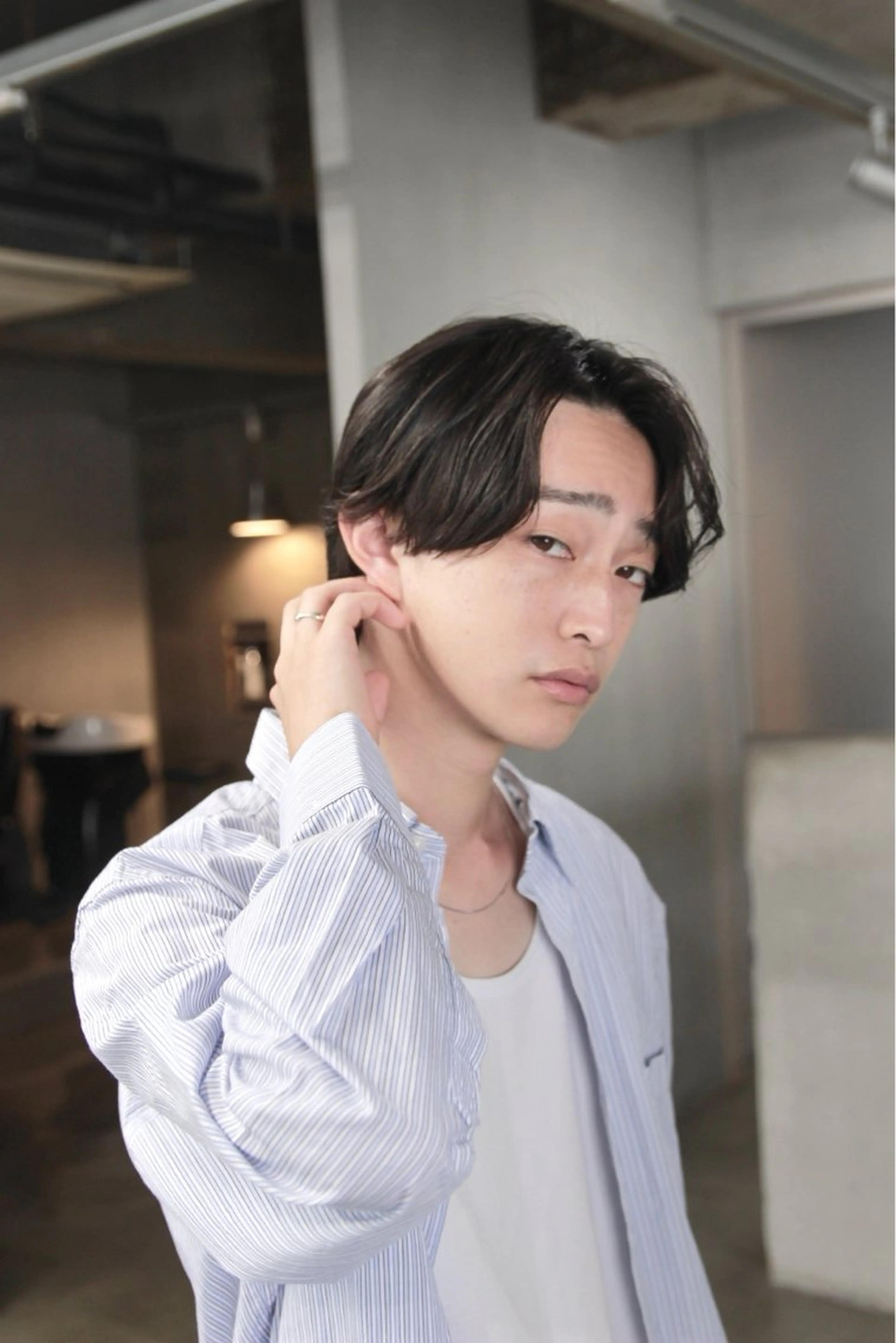 【🌿曲がる縮毛矯正🌿】骨格補正カット+クリスタル縮毛矯正 ◎縮毛矯正で毛流れをの写真