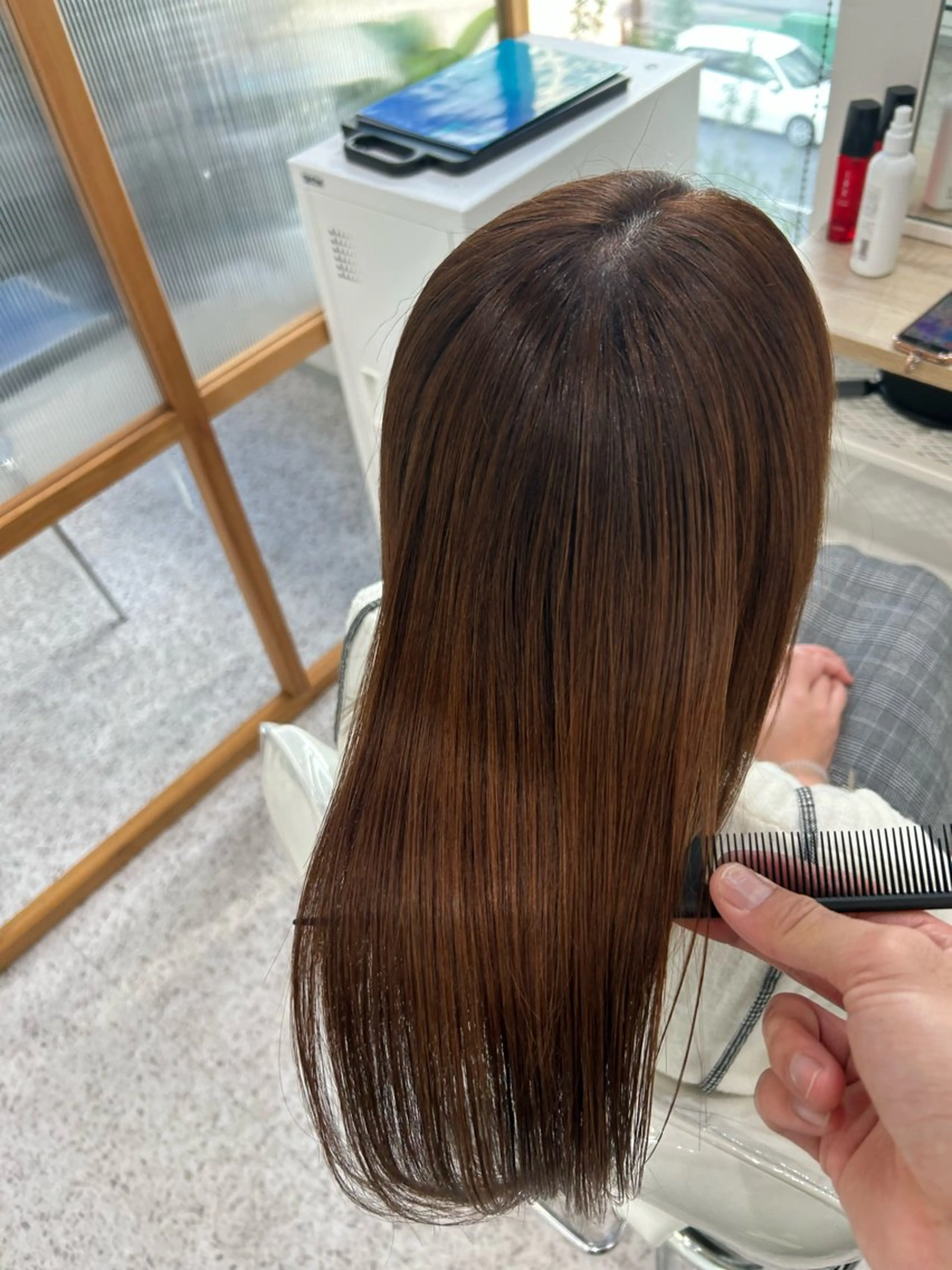 セミロング 髪質改善 髪質改善カラーゆうひのヘアスタイル