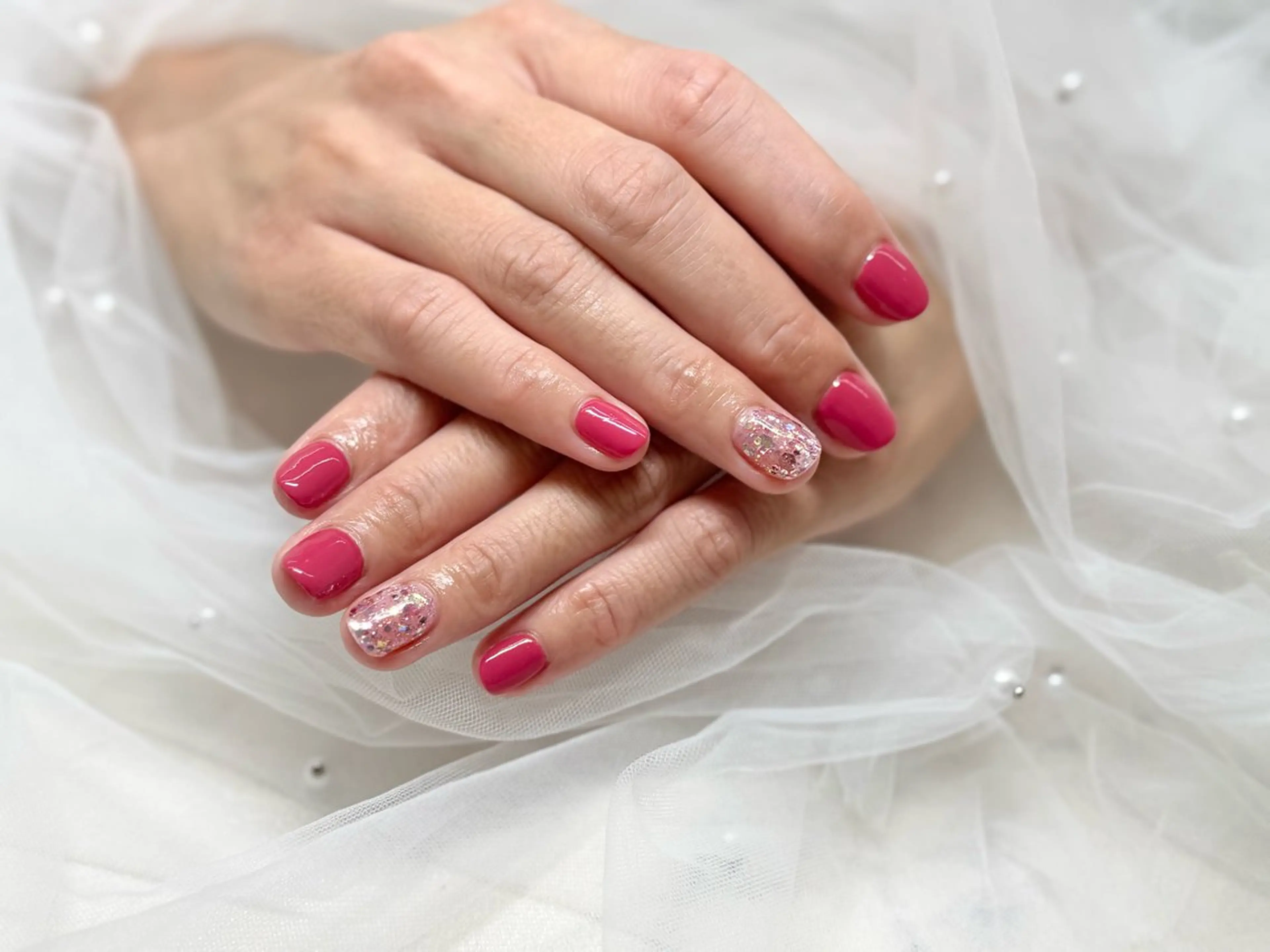 ネイル キラキラネイル ラメ(グリッター) salone Regina 【サローネ　レジーナ】所属・Regina Marinaのネイルデザイン