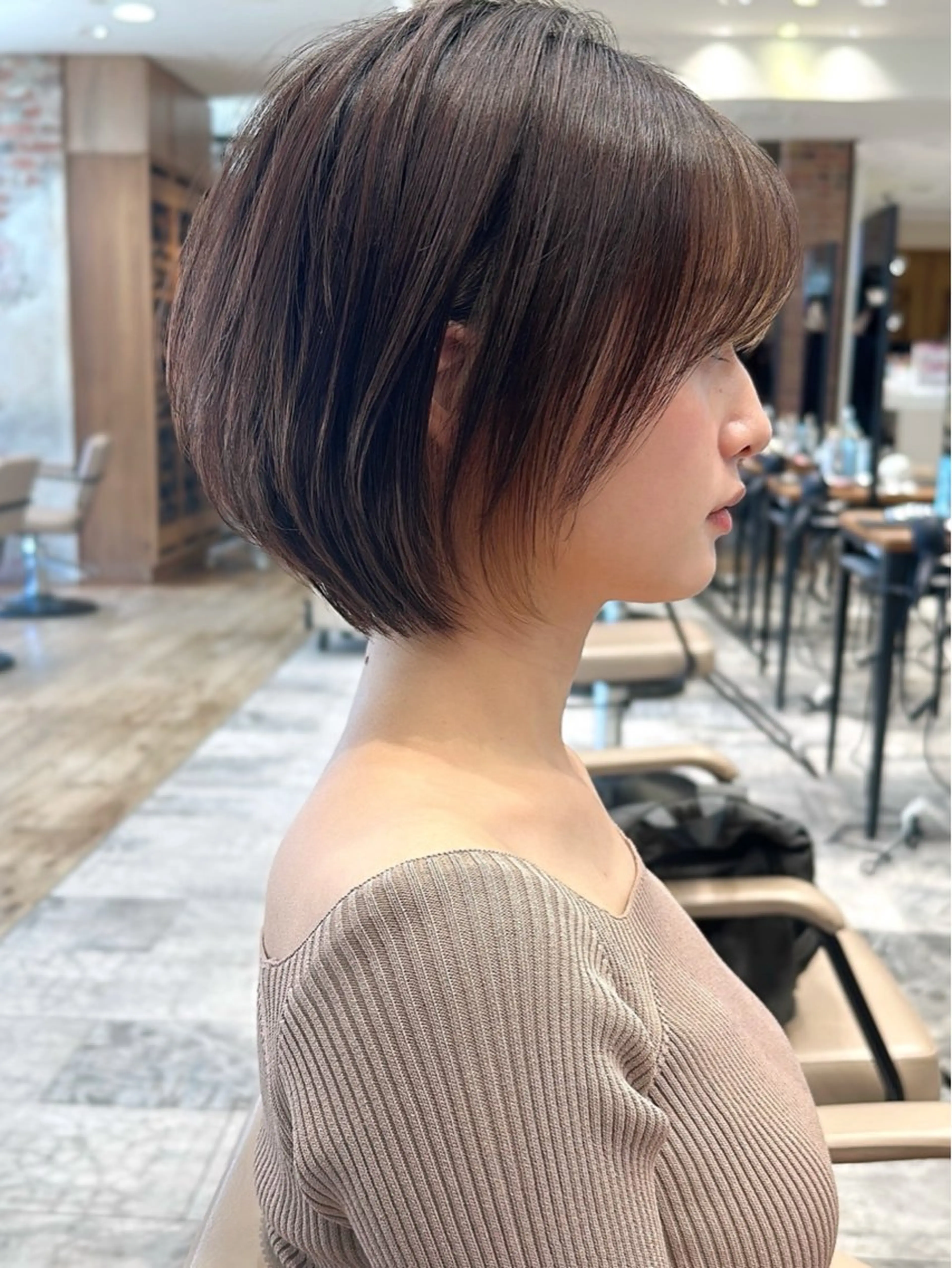 ショート カラー パーマ ショートボブ ボブ 似合わせカット ショートヘア 小顔カット カット ヘアカラー トリートメント ショート、ボブの神✨ 峯朋也✂︎✨のヘアスタイル