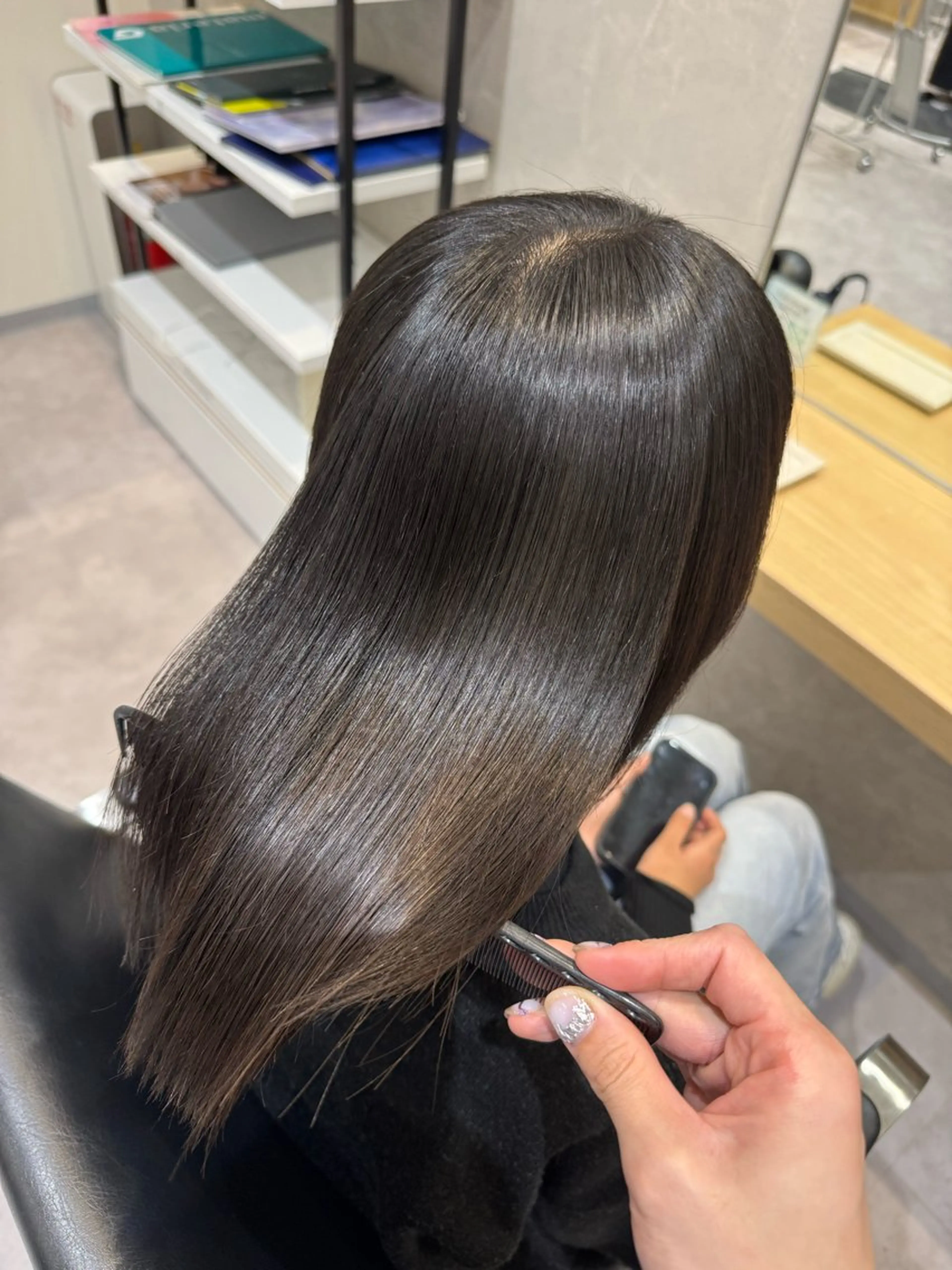 ミディアム 縮毛矯正 縮毛矯正 トリートメント メンズカットモデル/ 栄 伊藤 翔哉のヘアスタイル