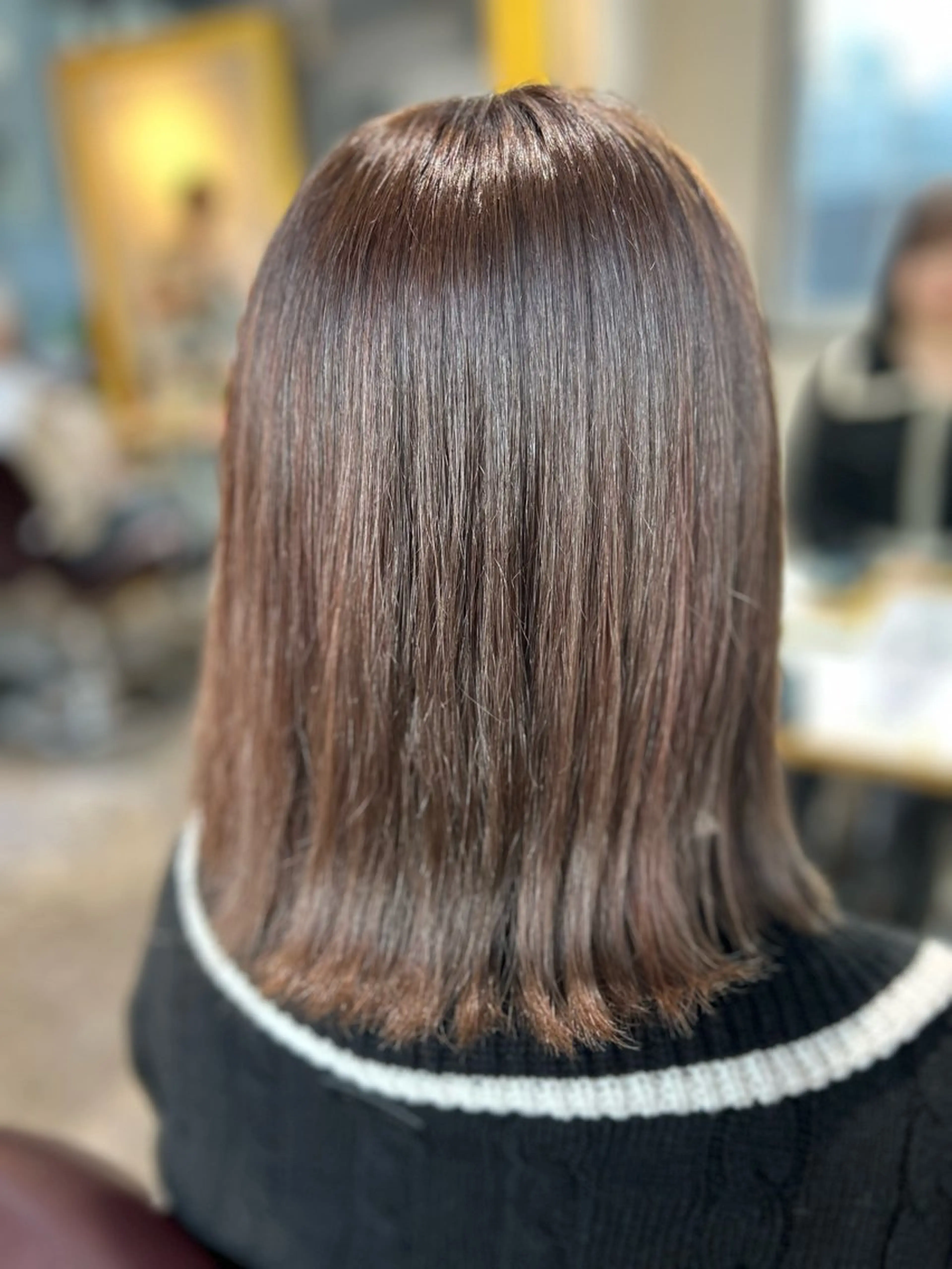 ミディアム カラー 縮毛矯正／レイヤー／ 🌼mizukiのヘアスタイル