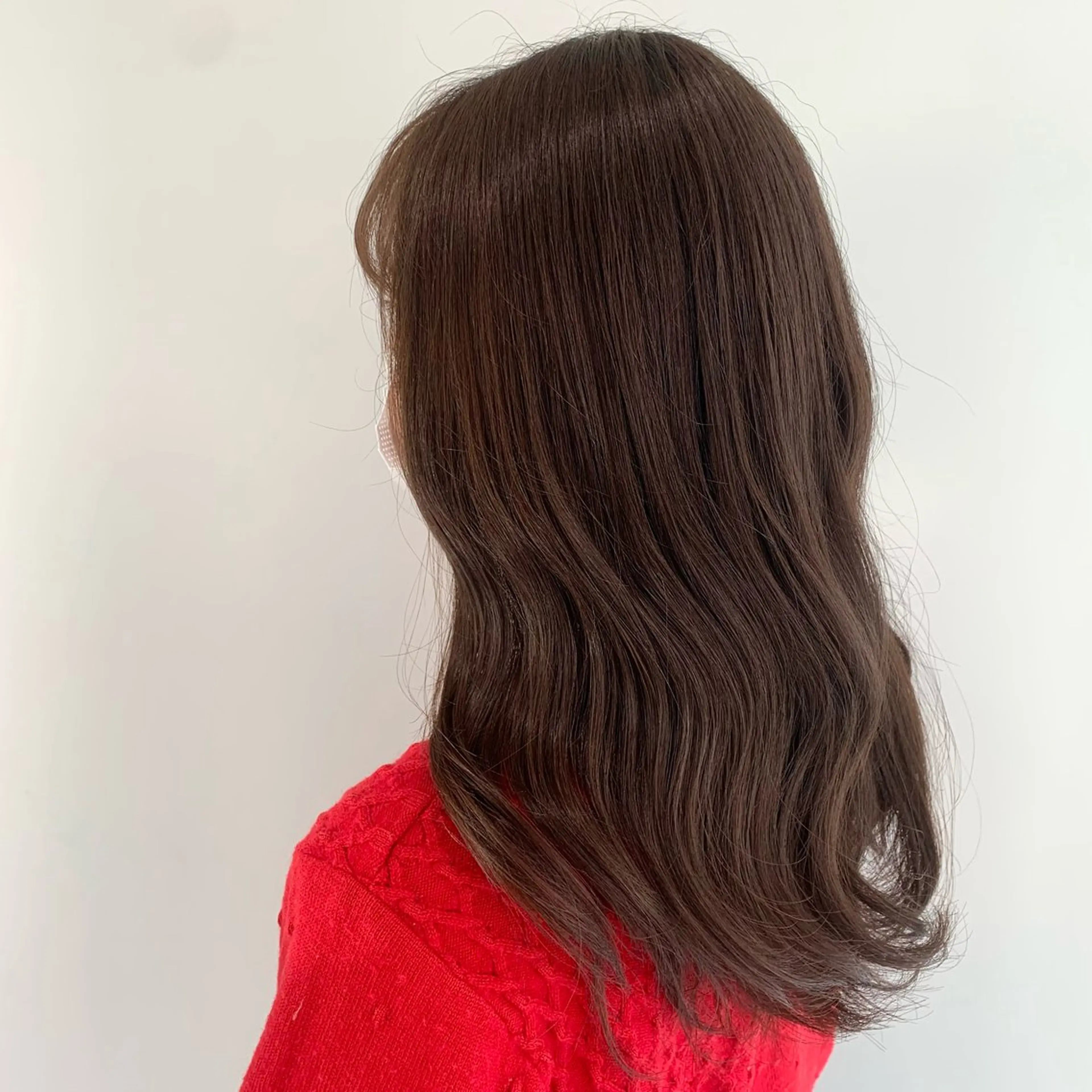 セミロング カラー カット ヘアカラー トリートメント 松浦ゆずき 韓国/ 診断/ダウンパーマのヘアスタイル