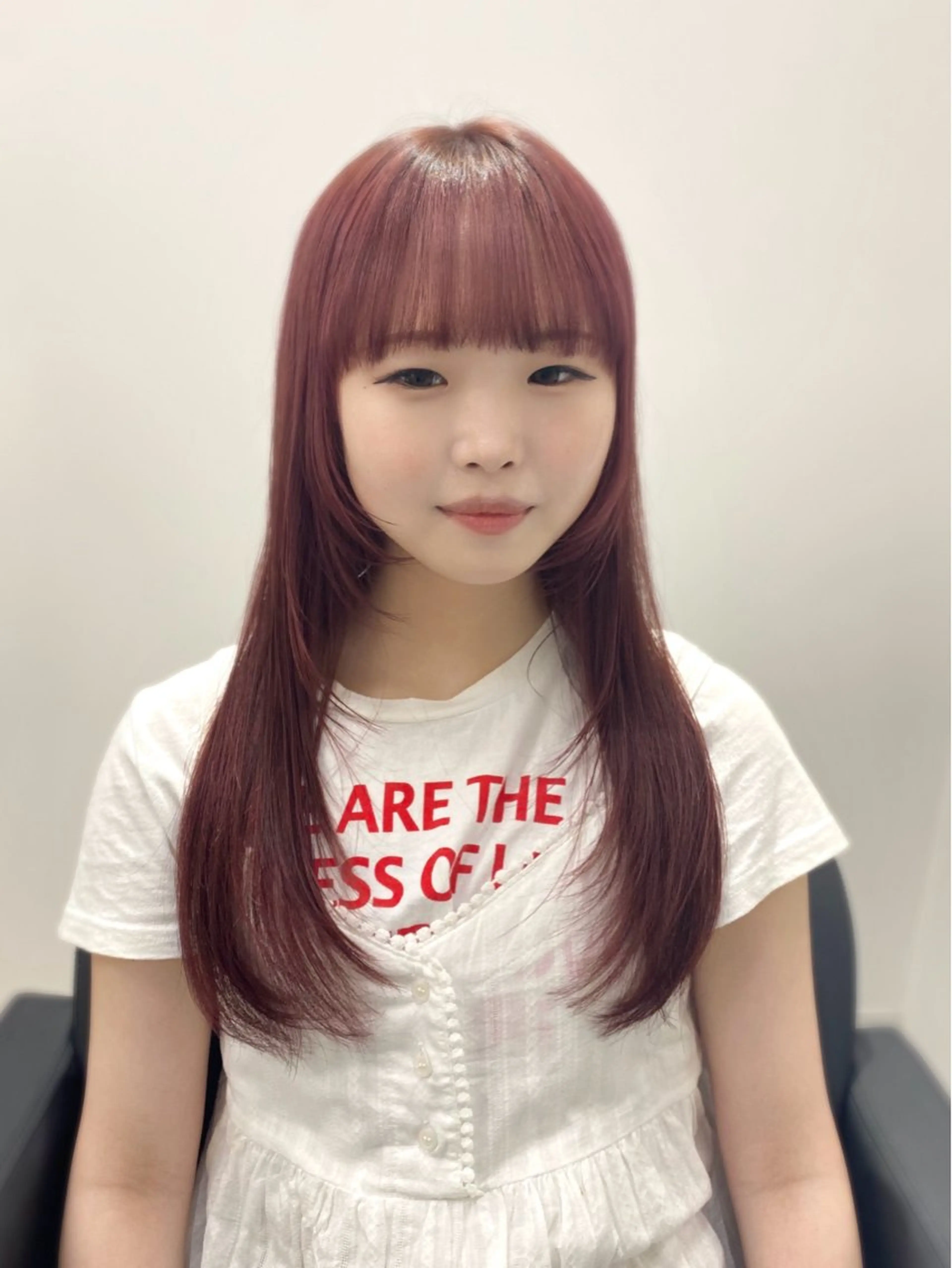 ロング カラー YUZU🎀顔まわり ×レイヤーカットのヘアスタイル