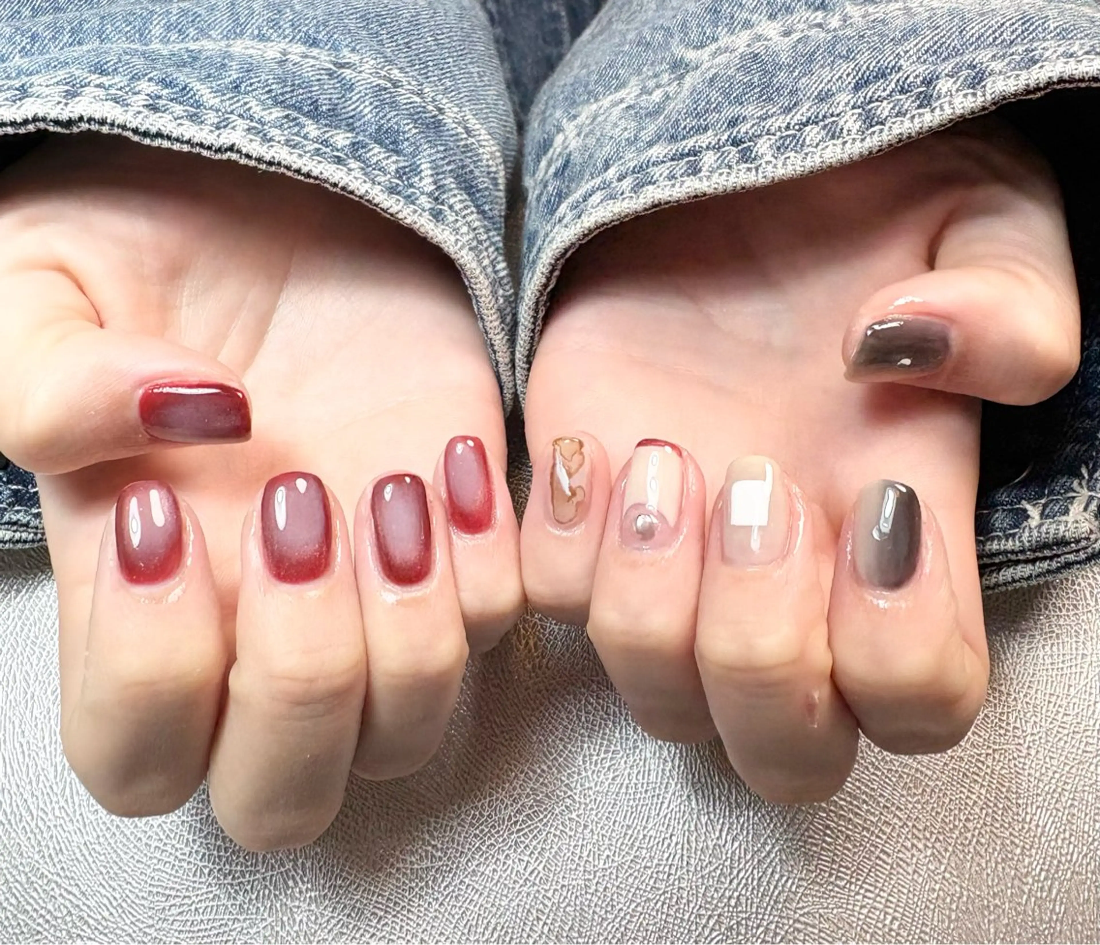 ネイル フレンチネイル グラデーション ハンドネイル ✨韓国✨nail salonLumieのネイルデザイン