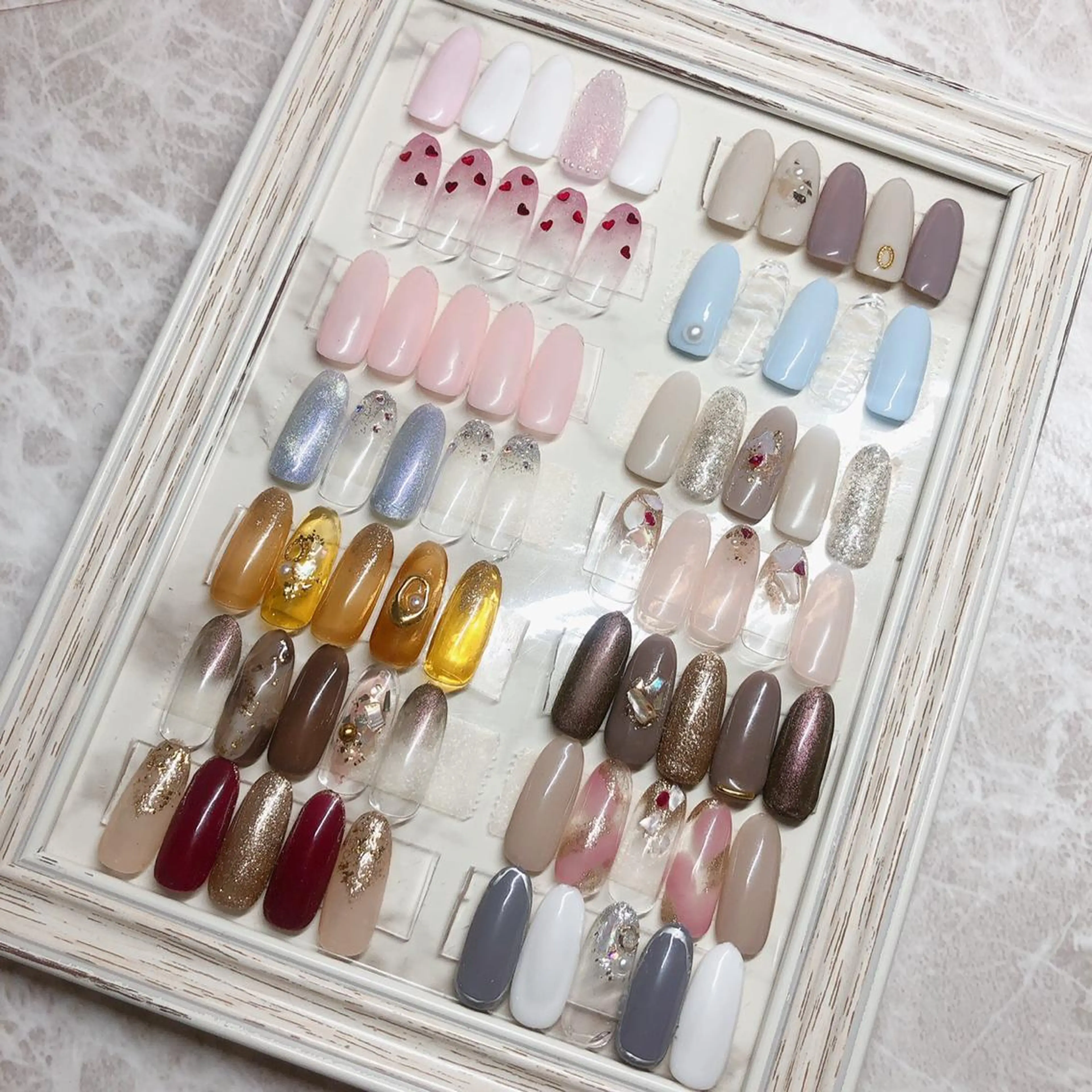 ネイル アートネイル シンプルネイル ストーンネイル Avenue Ayaのマツエク・マツパデザイン