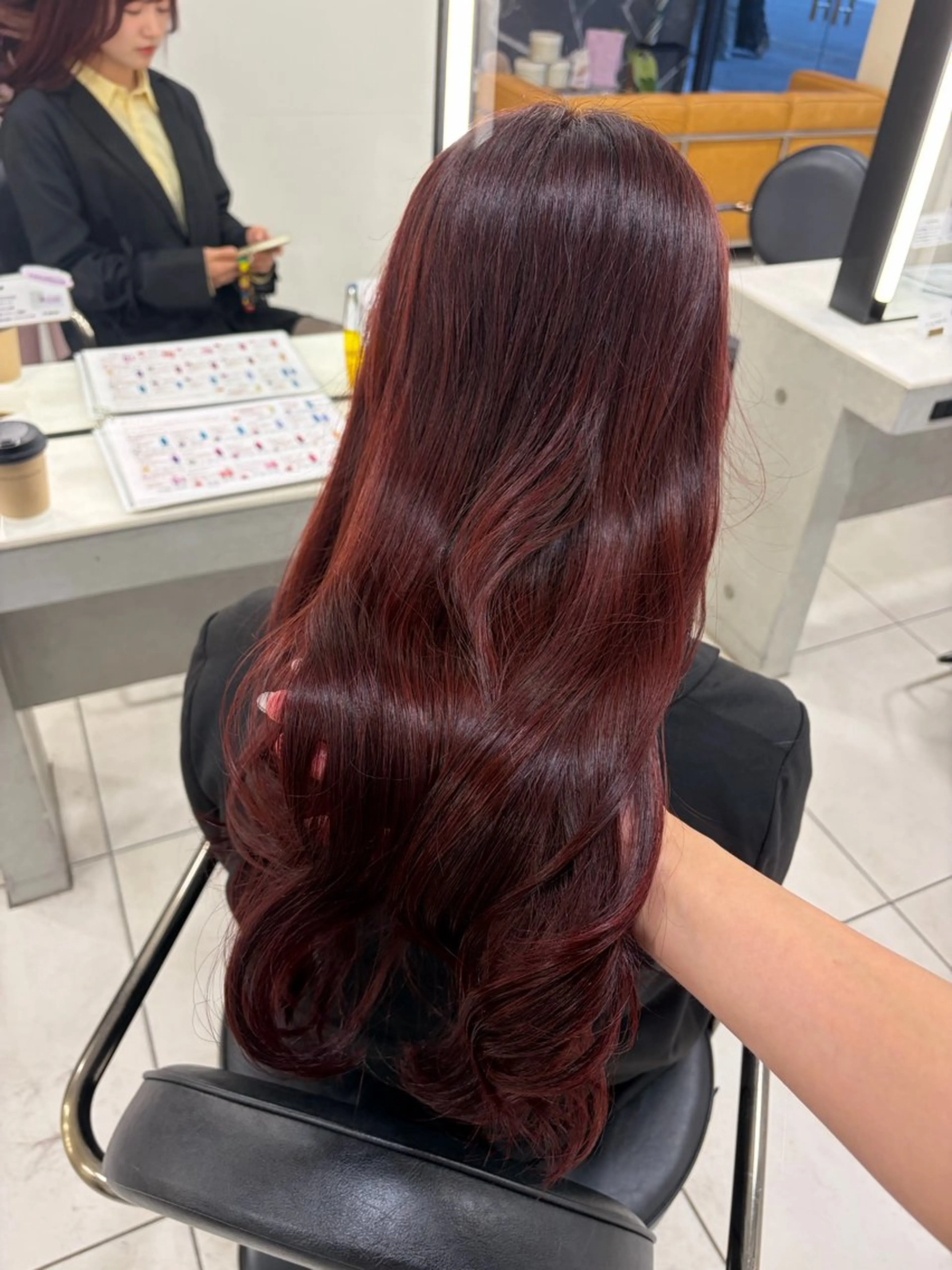 ロング カット ヘアカラー トリートメント 🎀透明感カラー🎀 稲垣至恩🎀のヘアスタイル