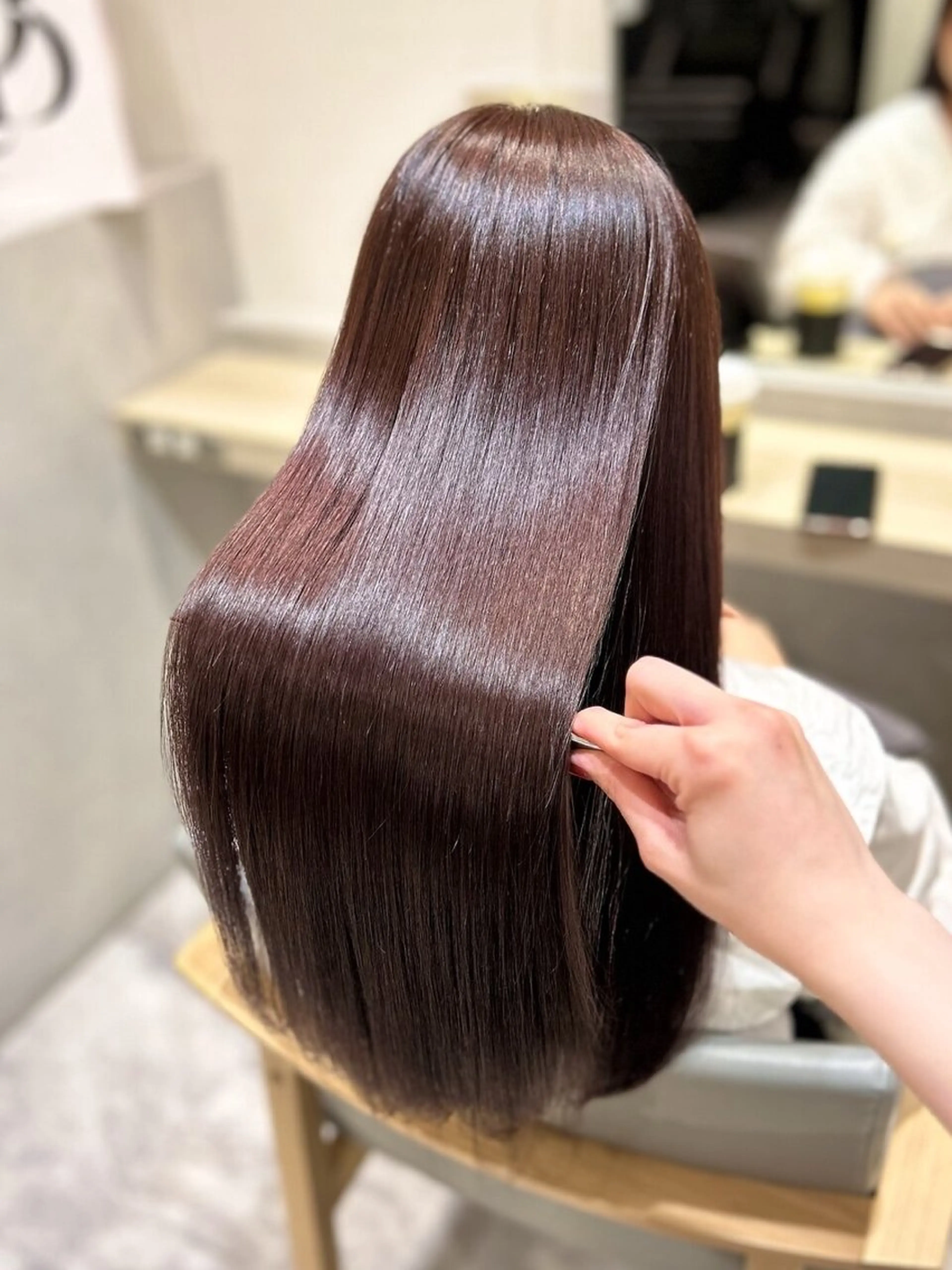 ロング カラー ブラウンカラー ラベンダーカラー ヘアカラー lovest sayanaのヘアスタイル